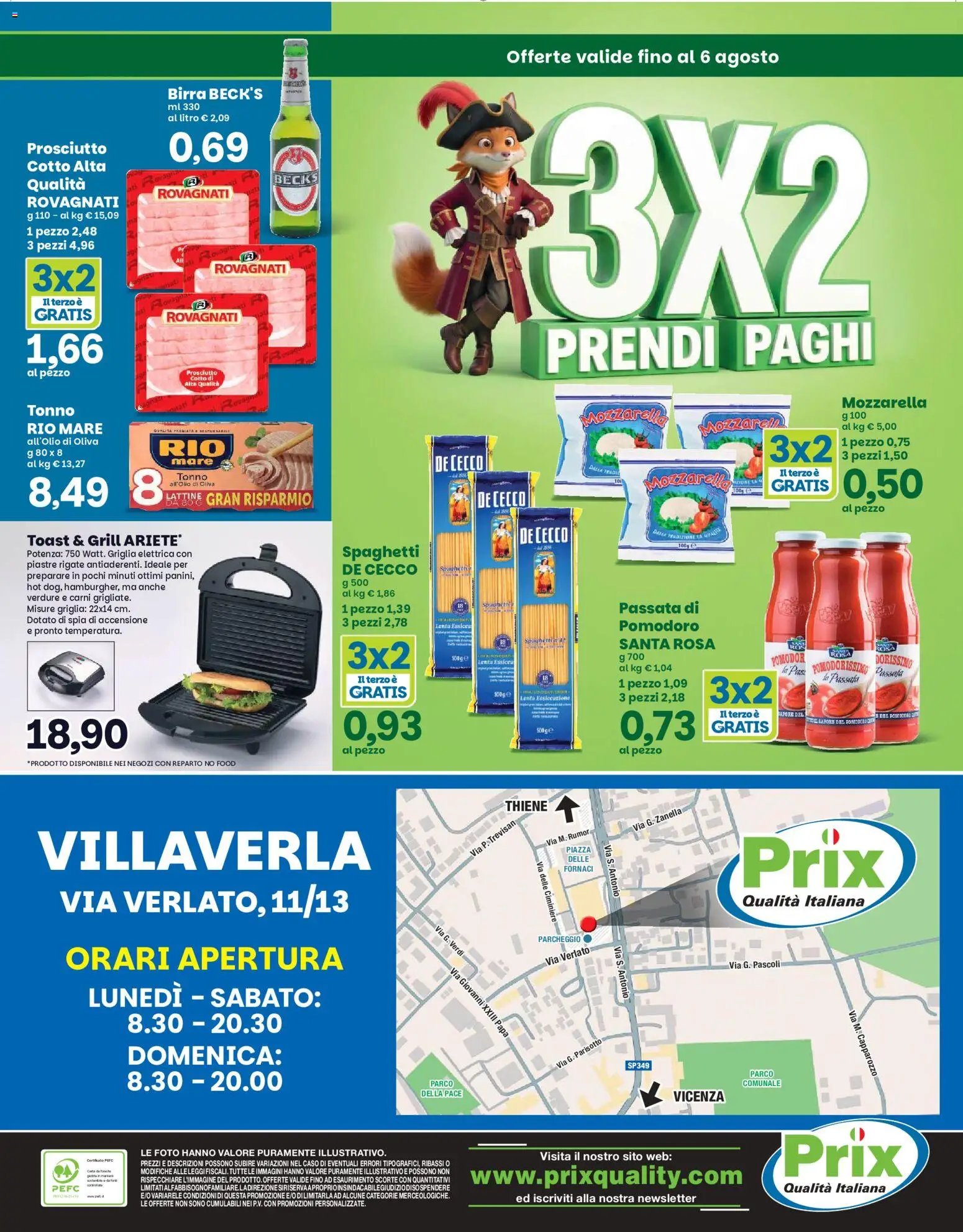 Prix volantino Villaverla