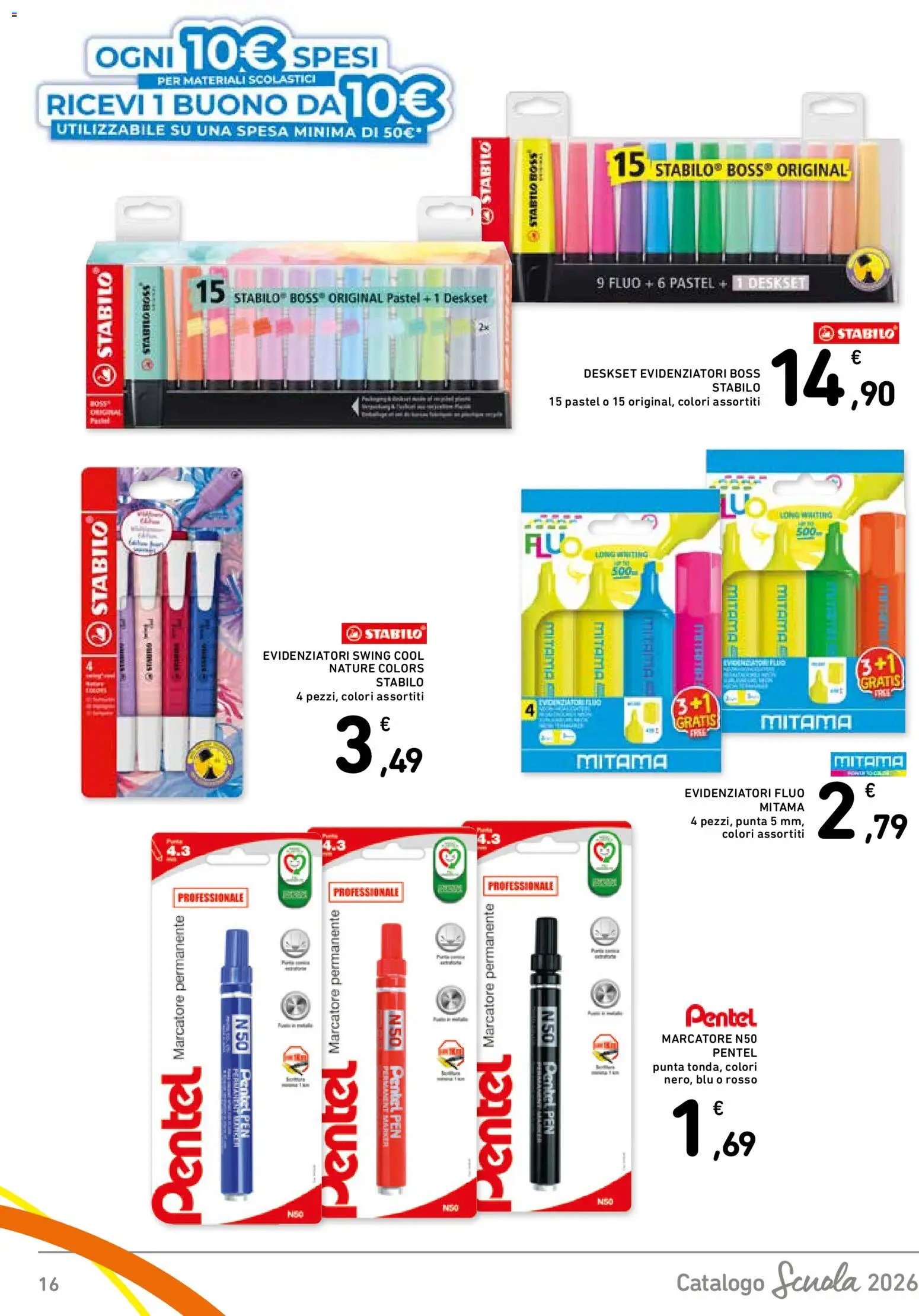 Spazio Conad volantino Scuola 2026