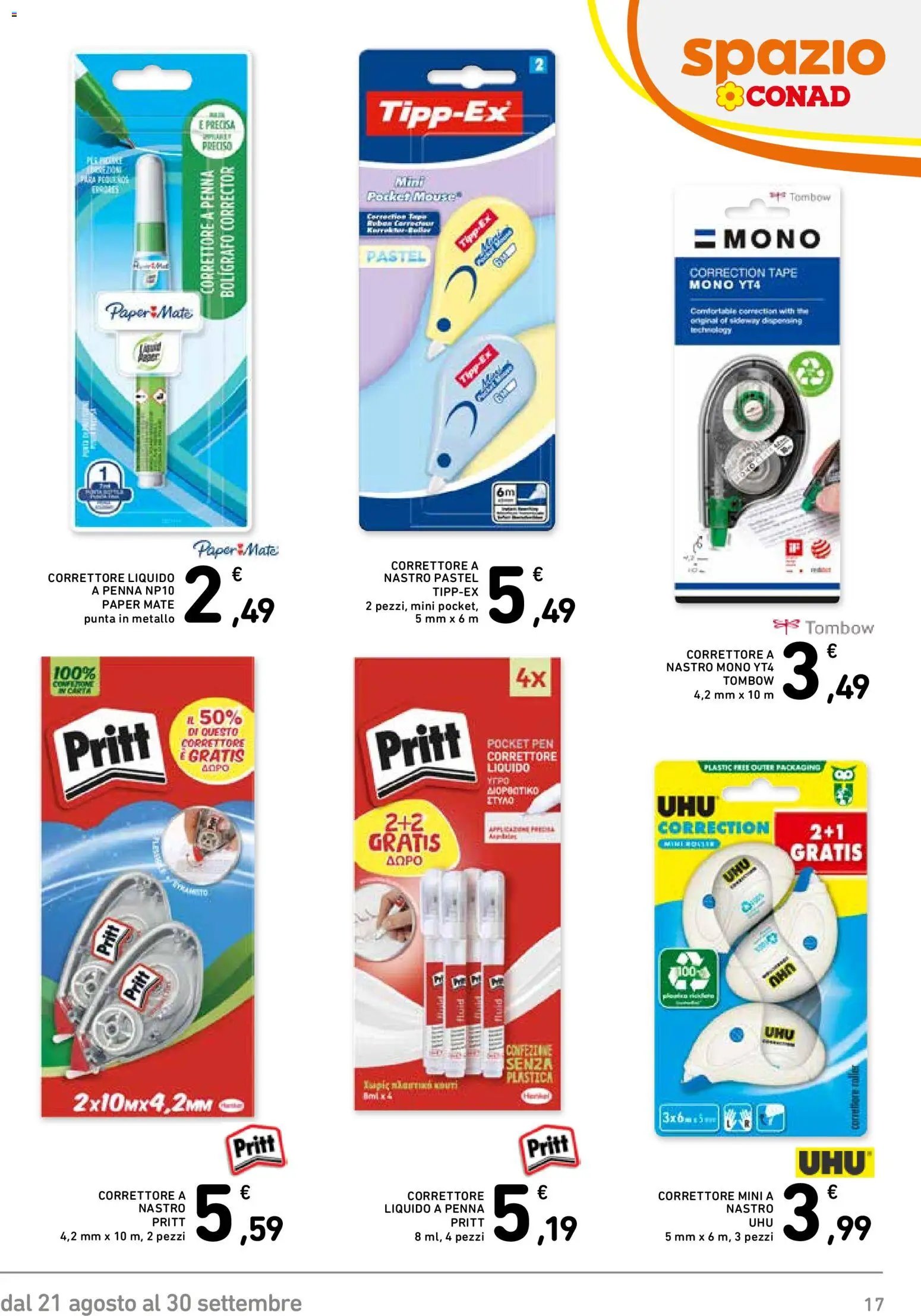Spazio Conad volantino Scuola 2026