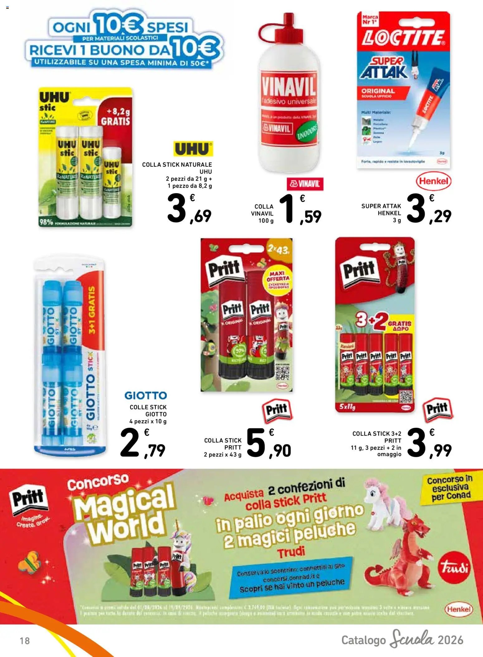 Spazio Conad volantino Scuola 2026
