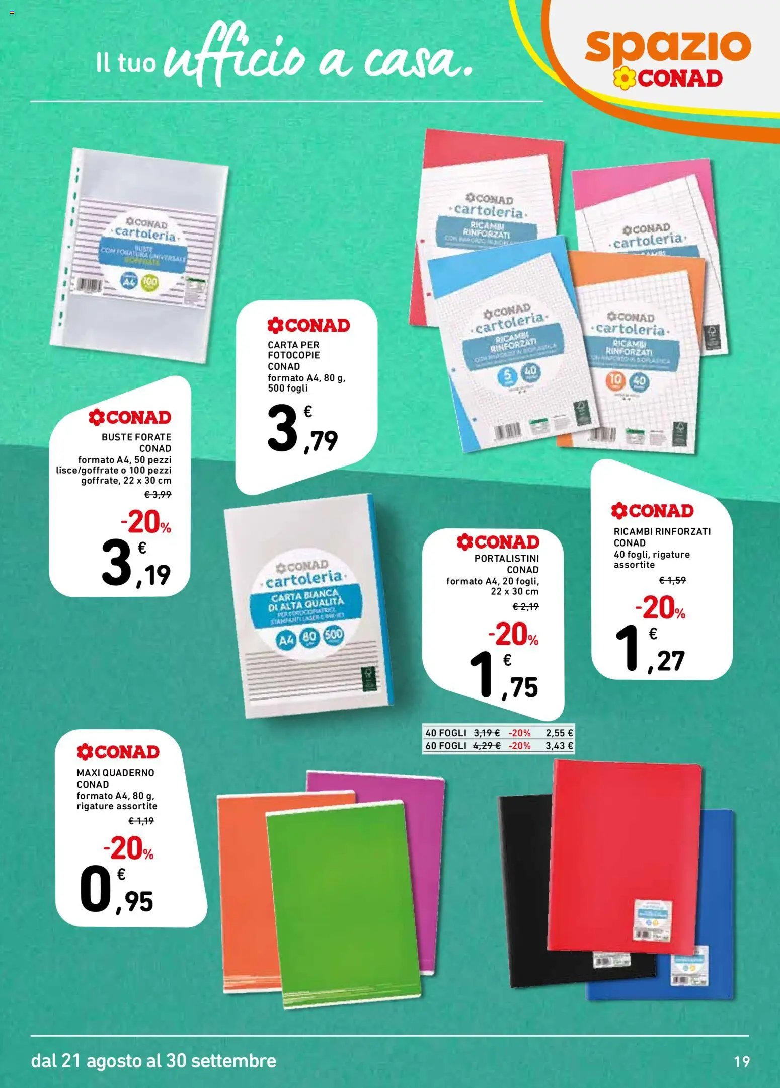 Spazio Conad volantino Scuola 2026