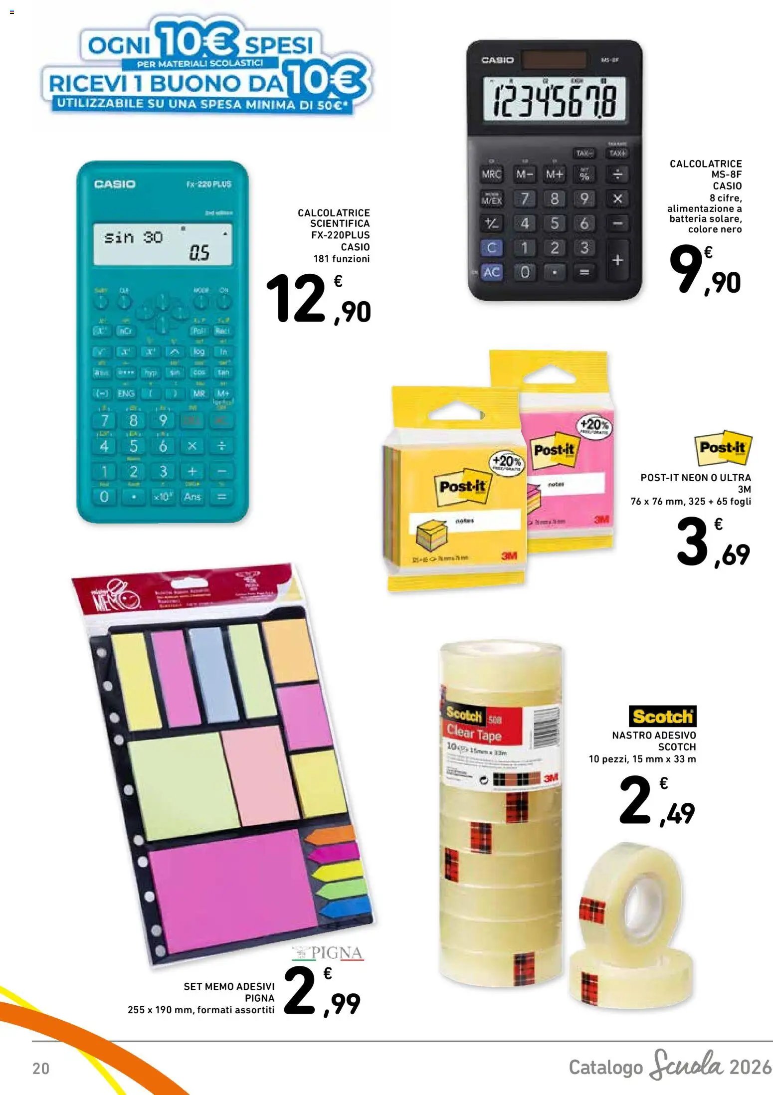 Spazio Conad volantino Scuola 2026