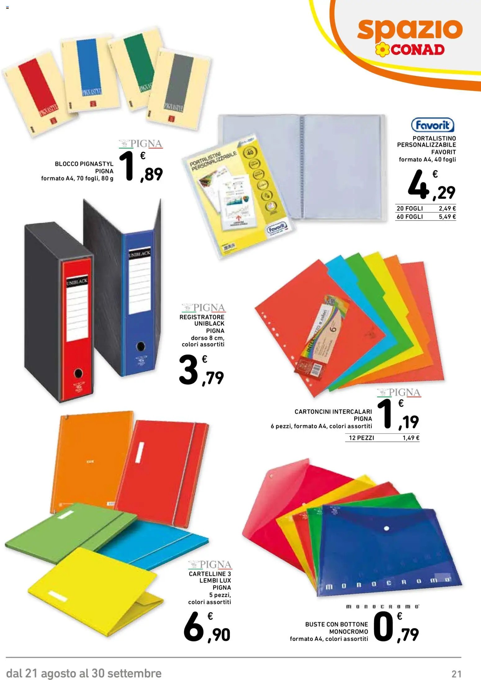 Spazio Conad volantino Scuola 2026