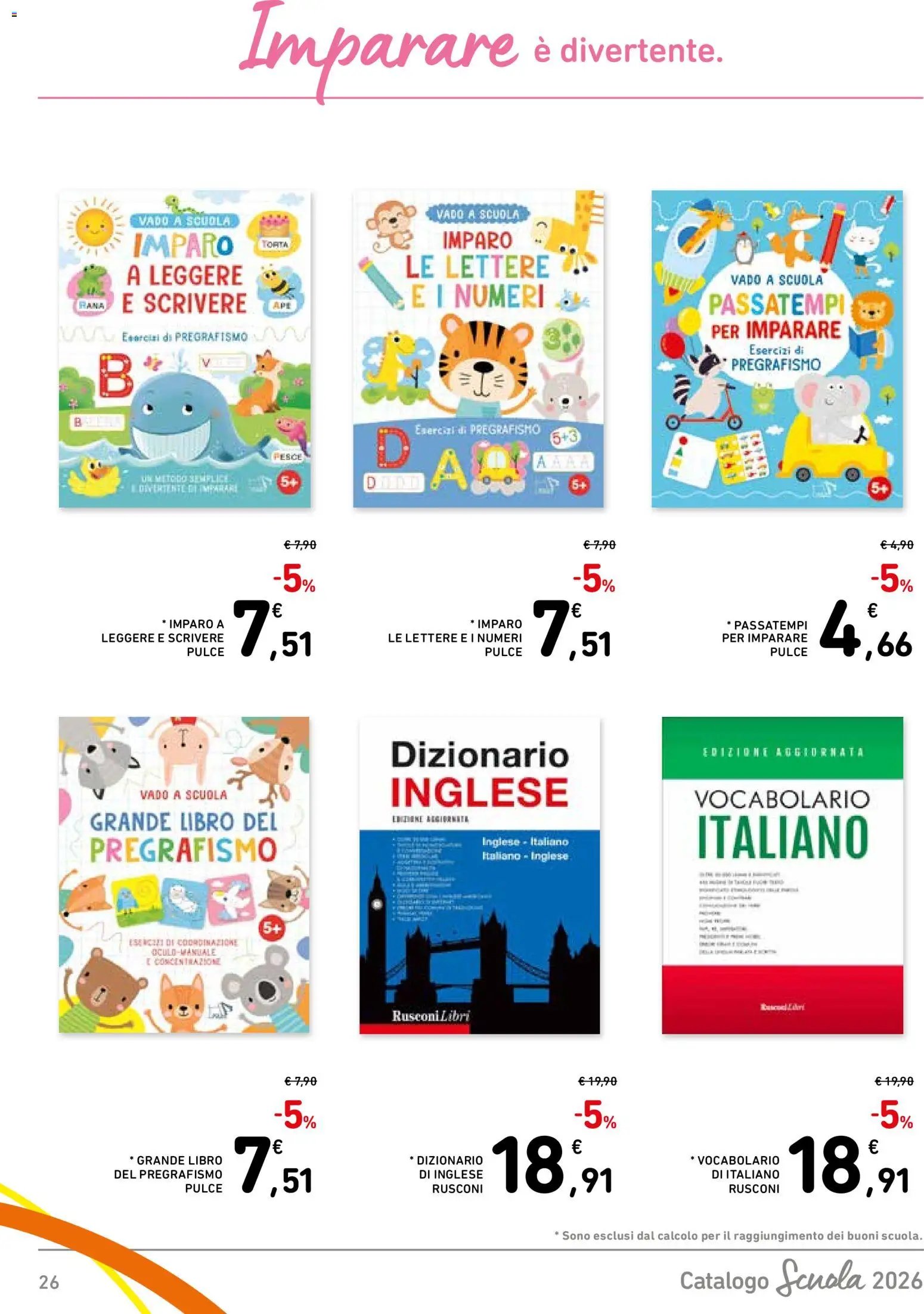 Spazio Conad volantino Scuola 2026