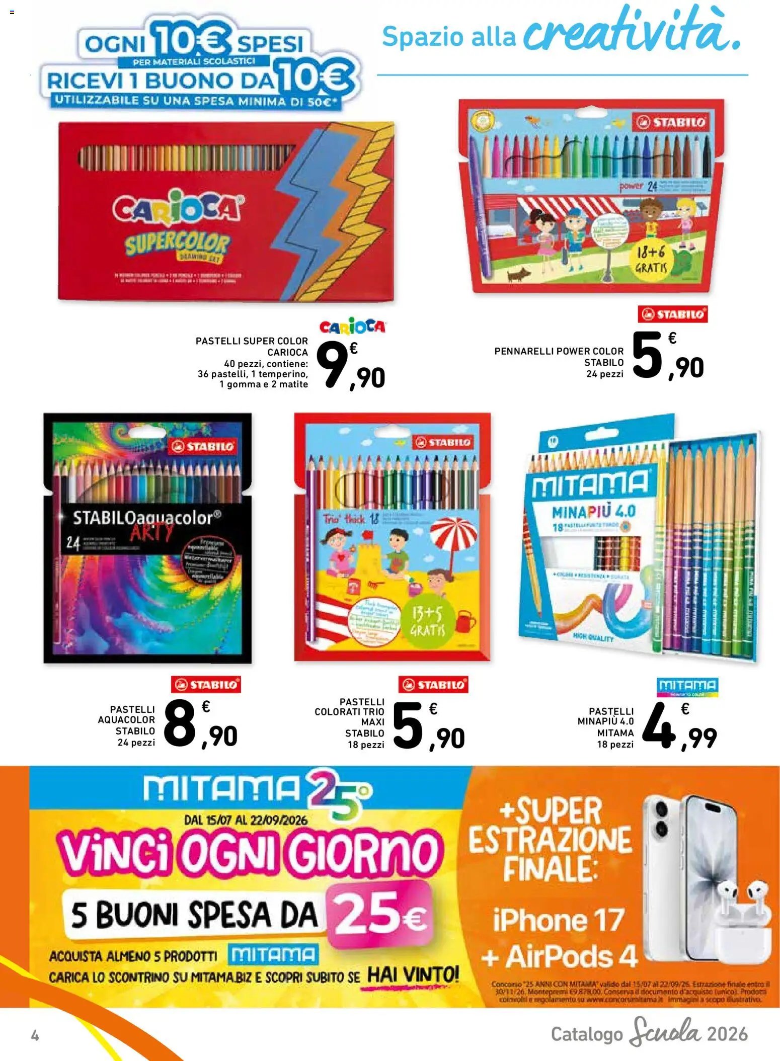 Spazio Conad volantino Scuola 2026