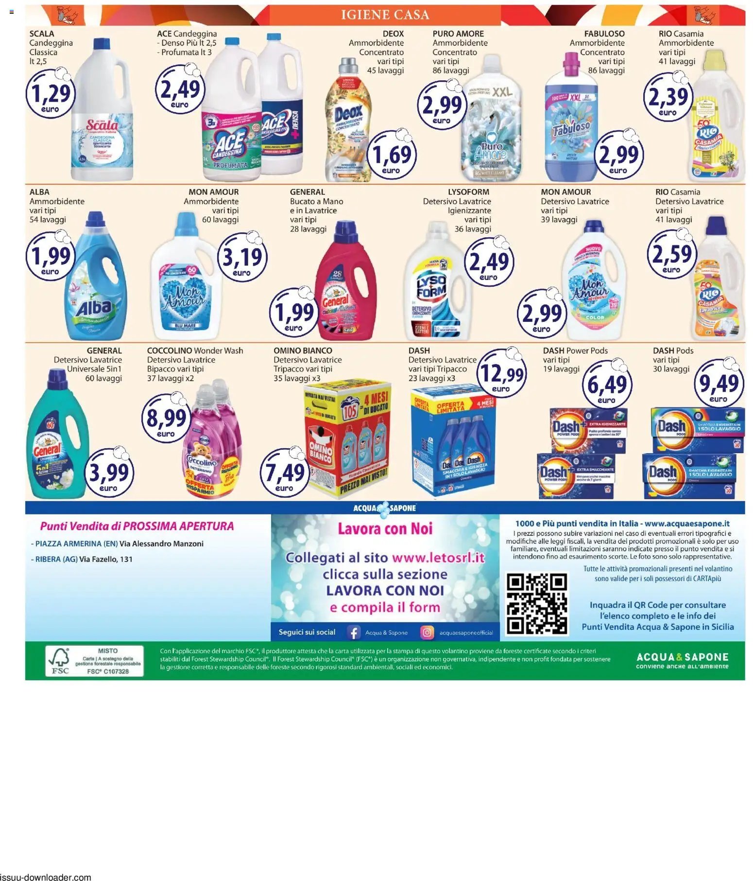 Acqua e Sapone volantino Paceco