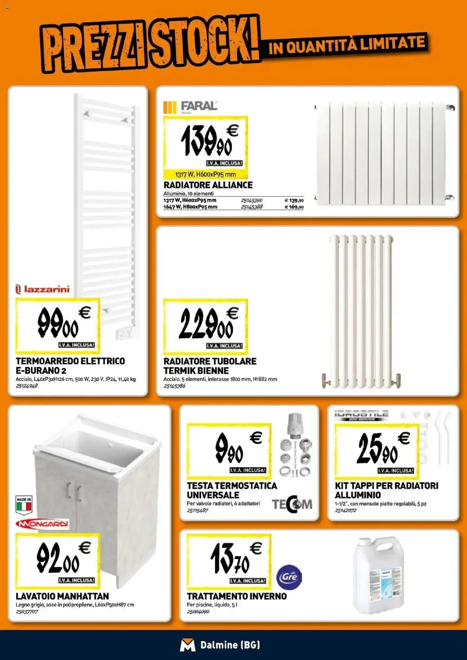 TECNOMAT - Straordinari prezzi stock!