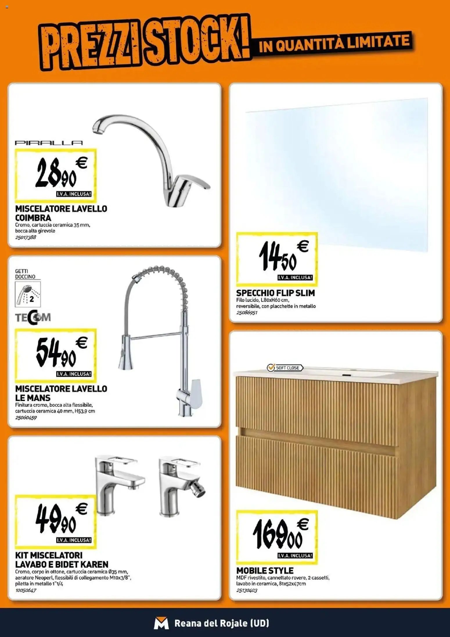 TECNOMAT - Straordinari prezzi stock!
