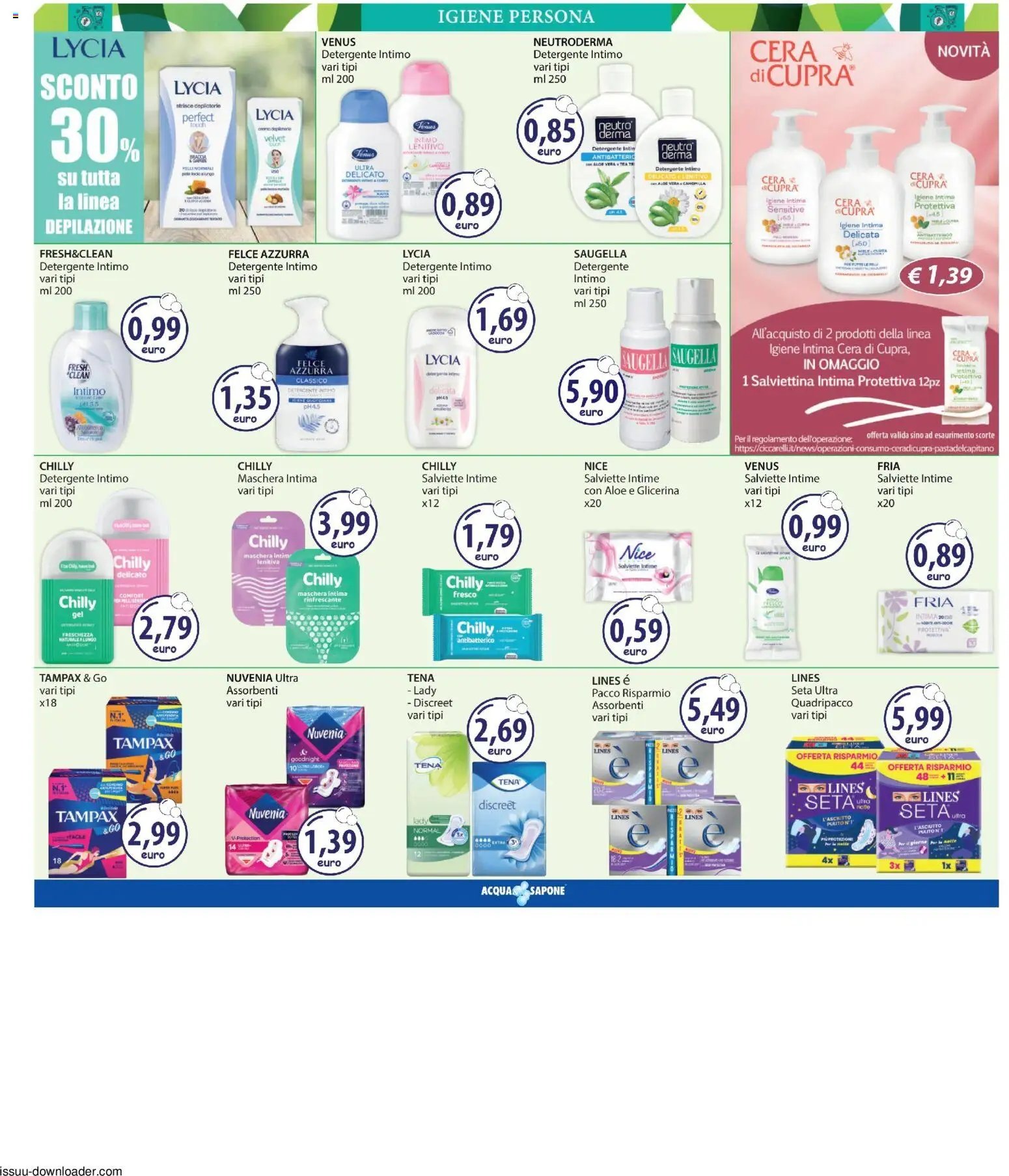 Acqua e Sapone volantino