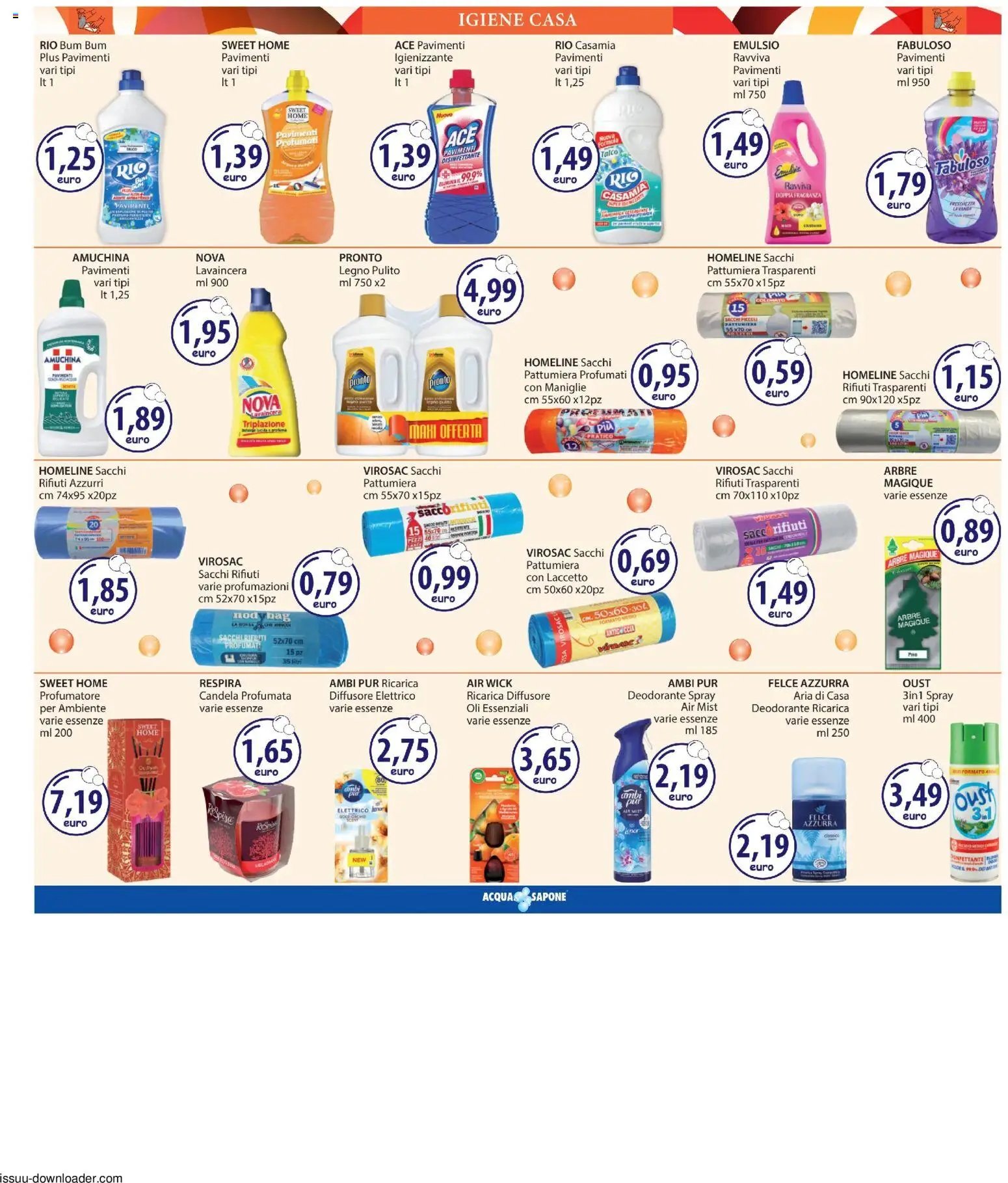 Acqua e Sapone volantino