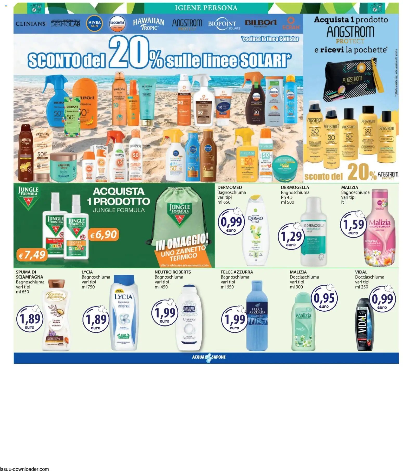Acqua e Sapone volantino