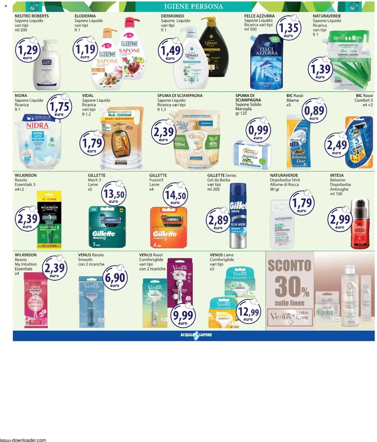 Acqua e Sapone volantino