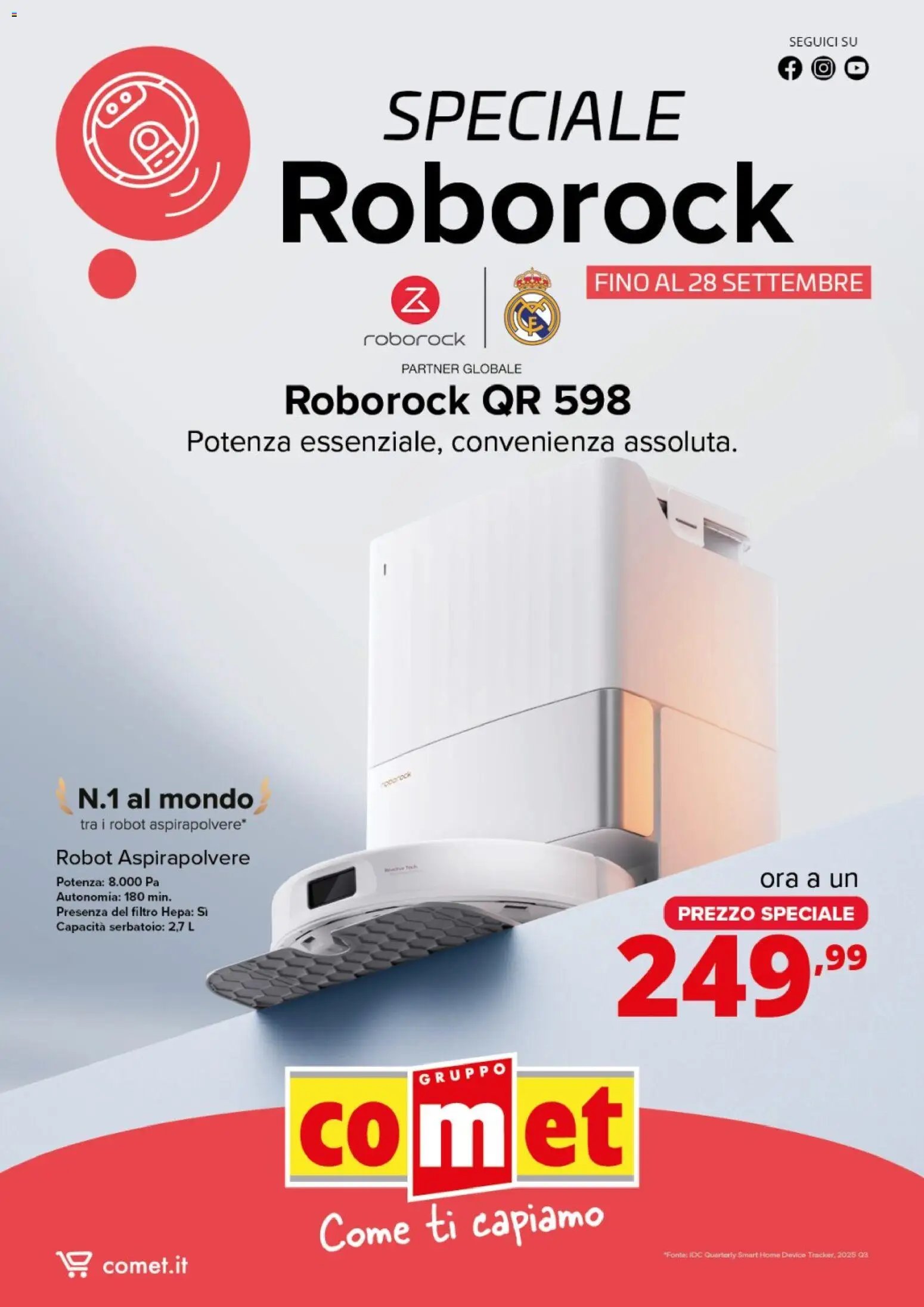 Comet volantino Roborock