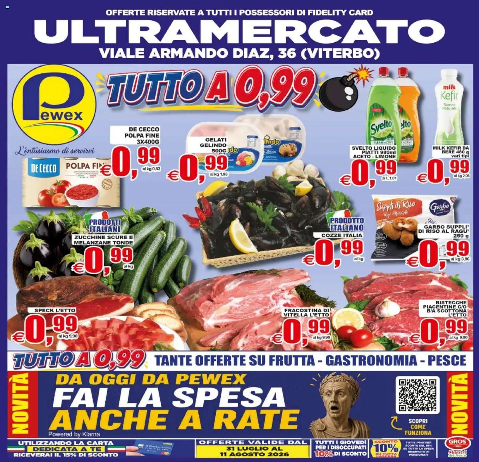 Pewex volantino Viterbo