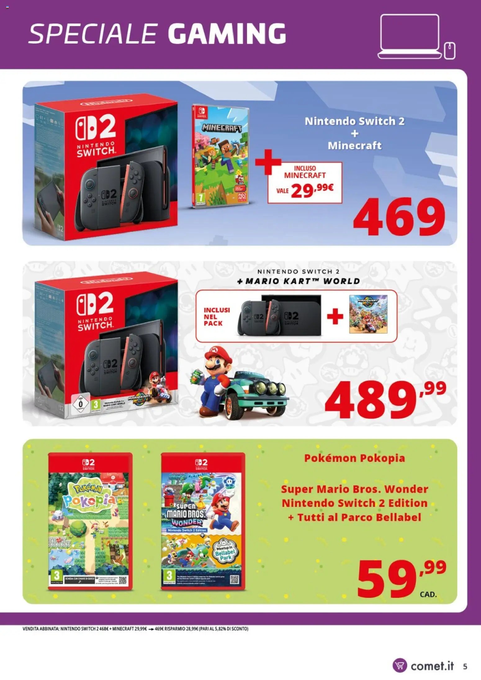 Comet volantino Games e Console
