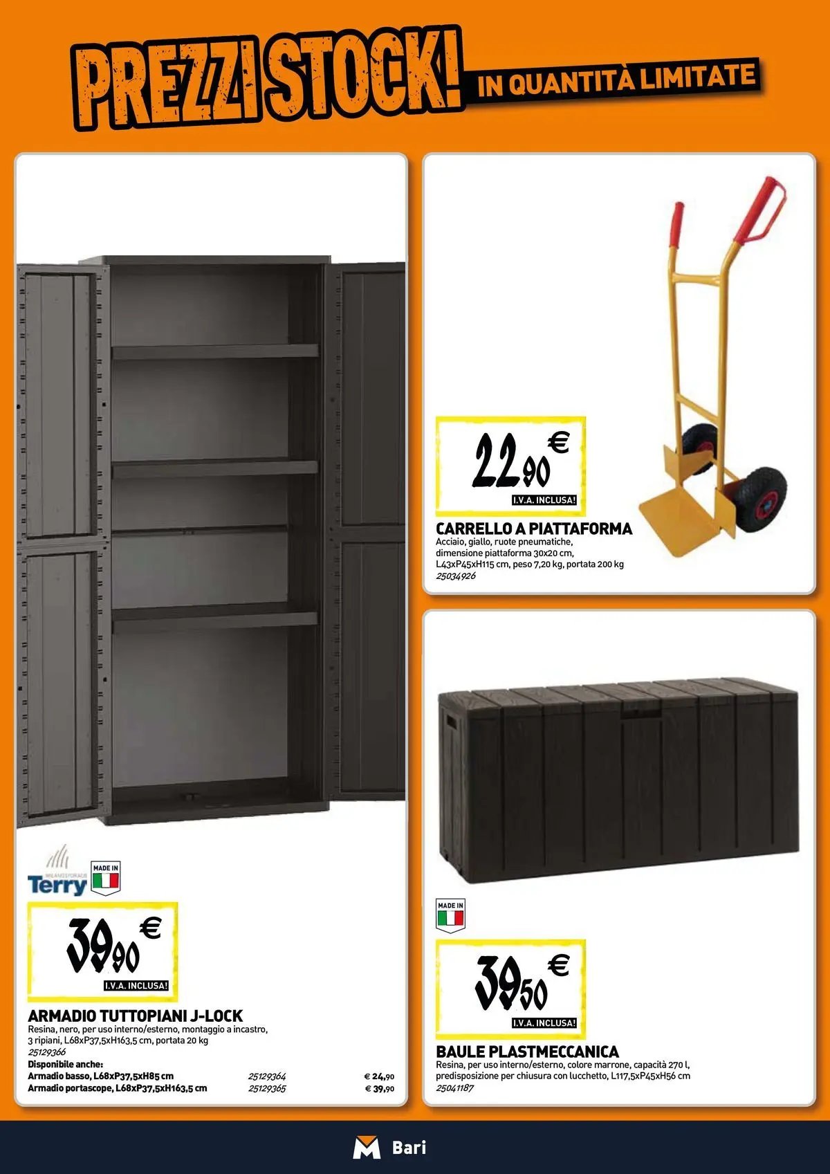 TECNOMAT - Straordinari prezzi stock!