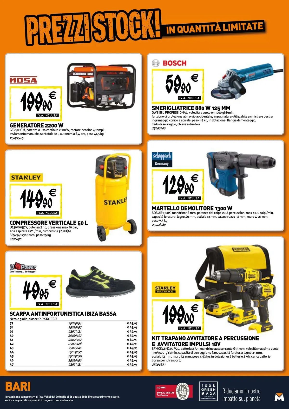 TECNOMAT - Straordinari prezzi stock!