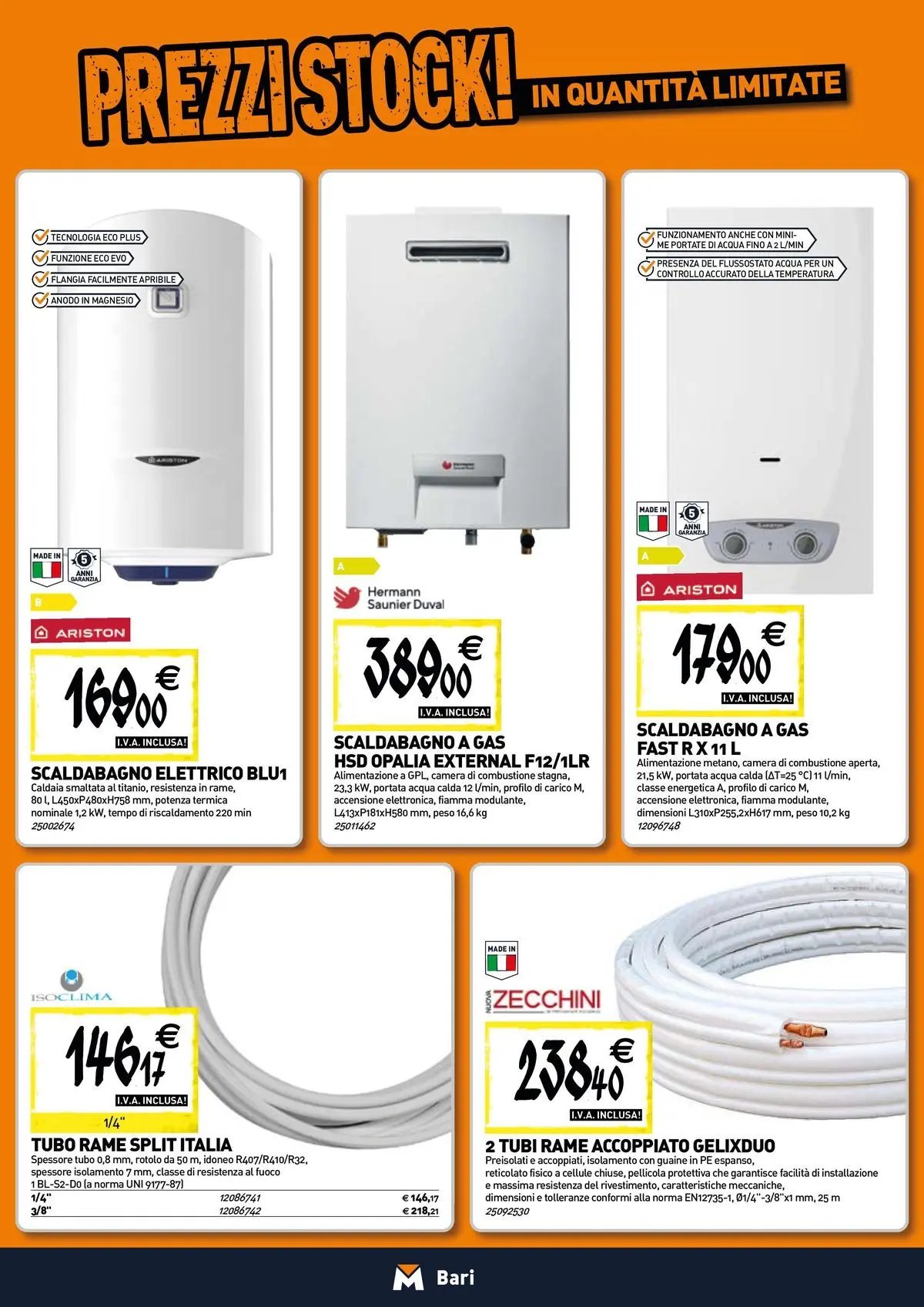 TECNOMAT - Straordinari prezzi stock!