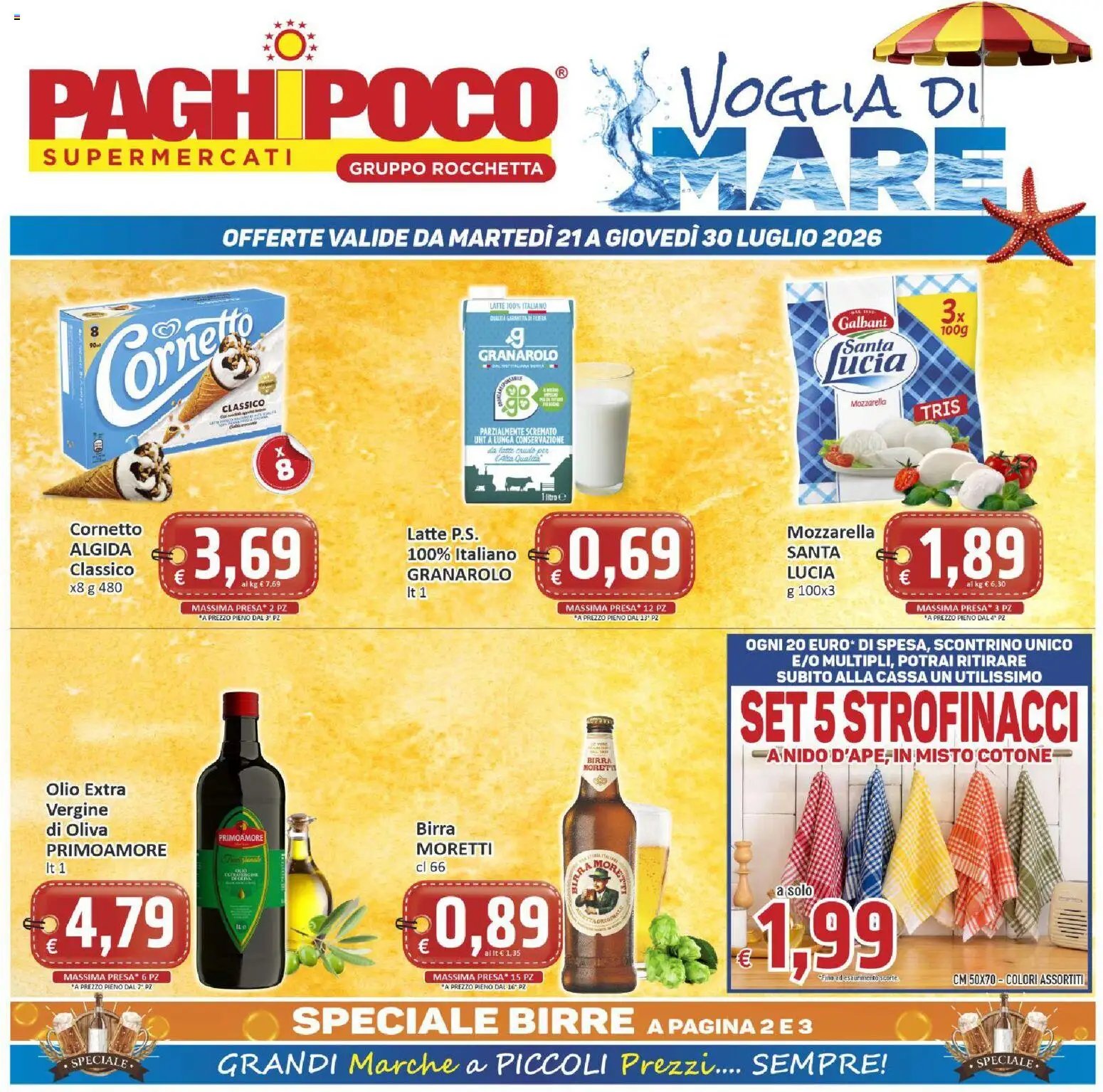 Paghi Poco volantino