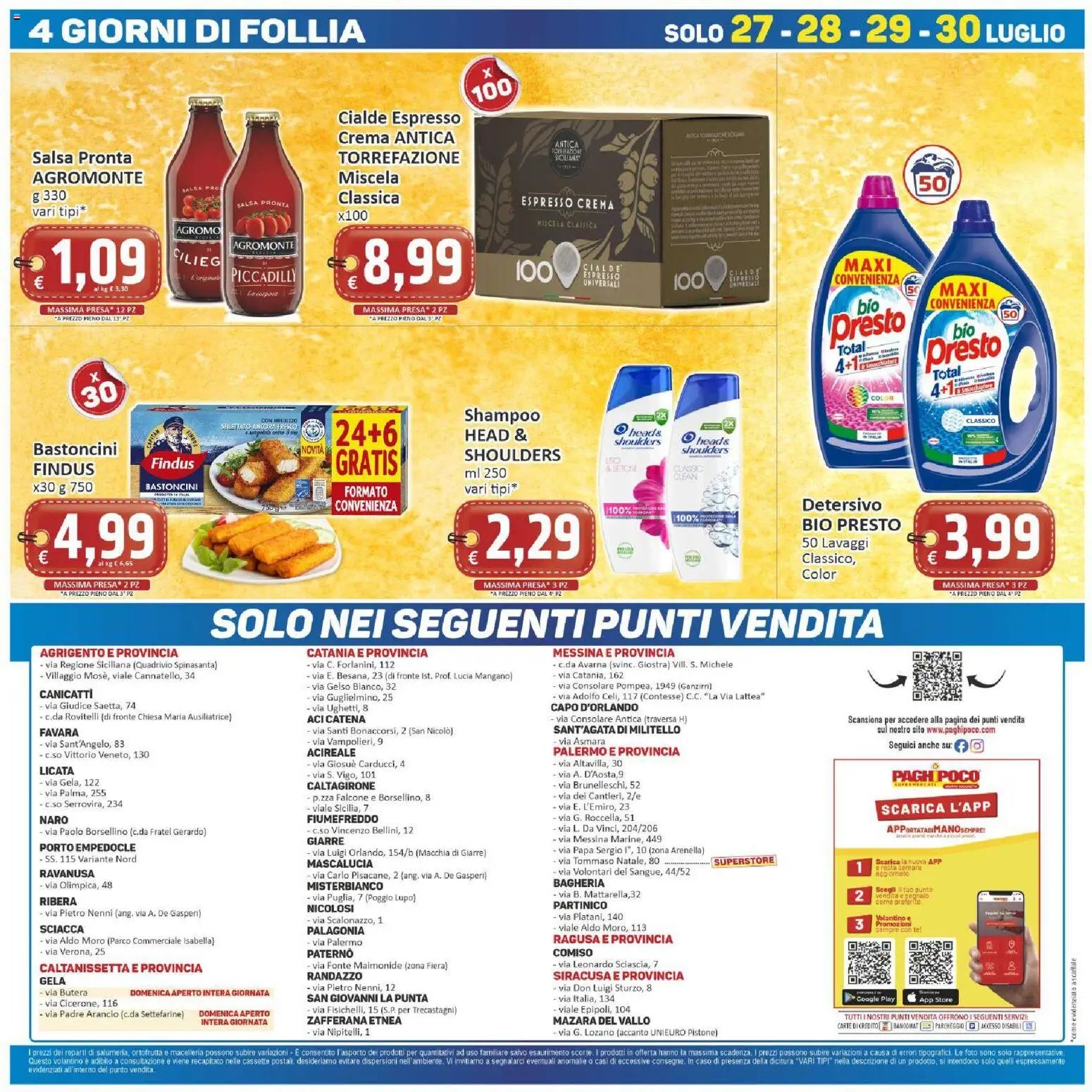 Paghi Poco volantino