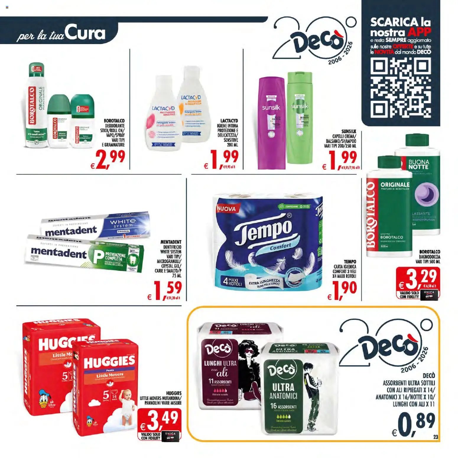 Decò volantino Maxistore, Supermercati Lipari