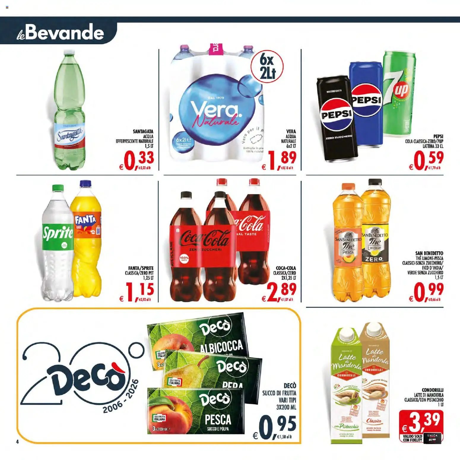 Decò volantino Maxistore, Supermercati Lipari