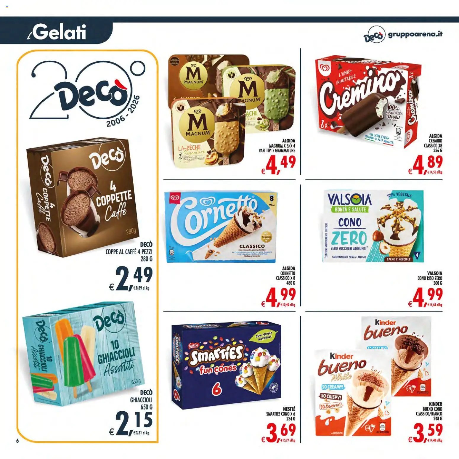 Decò volantino Maxistore, Supermercati Lipari
