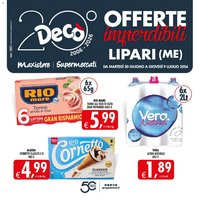 Decò volantino Maxistore, Supermercati Lipari