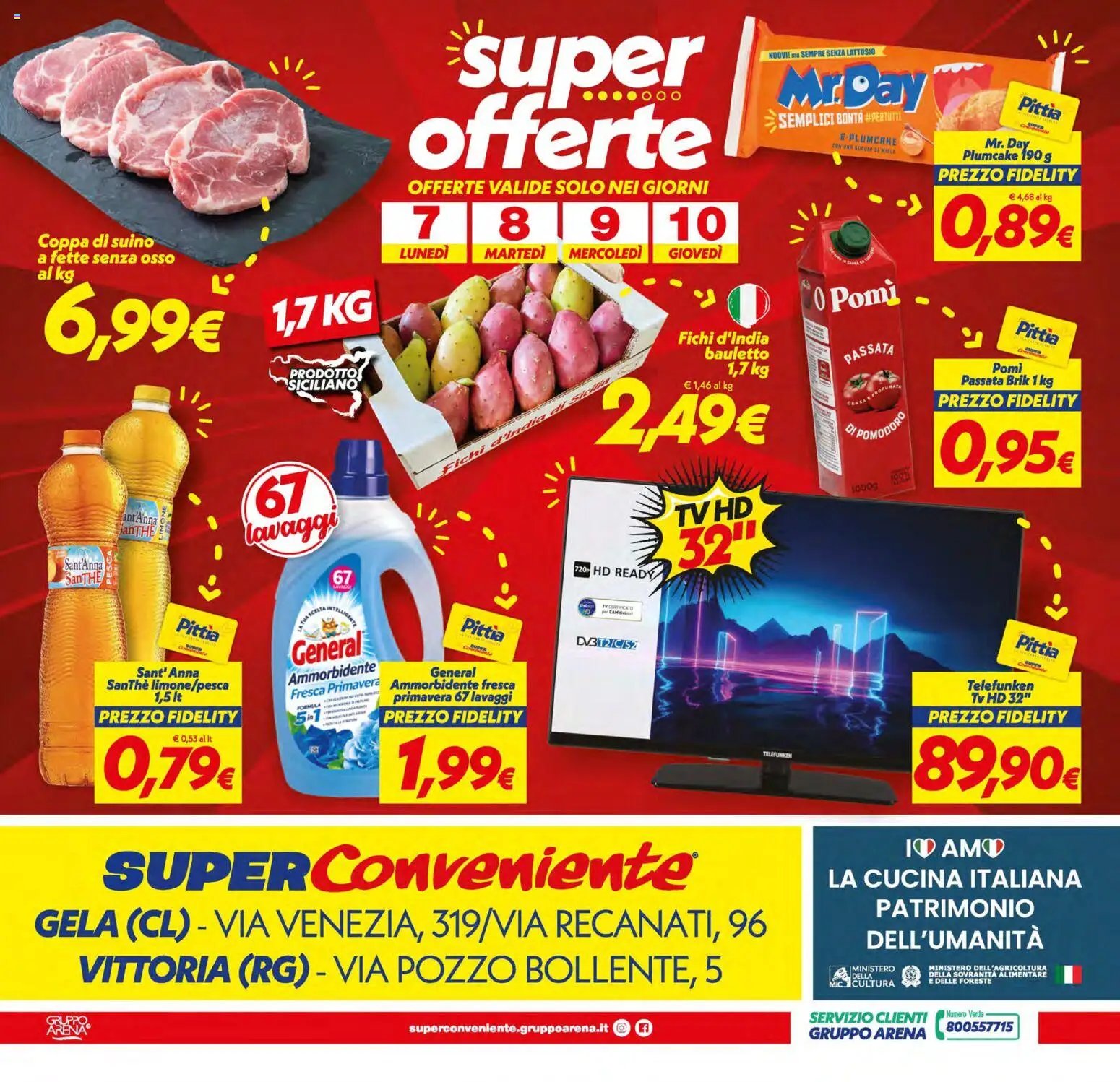 SuperConveniente volantino Gela, Vittoria