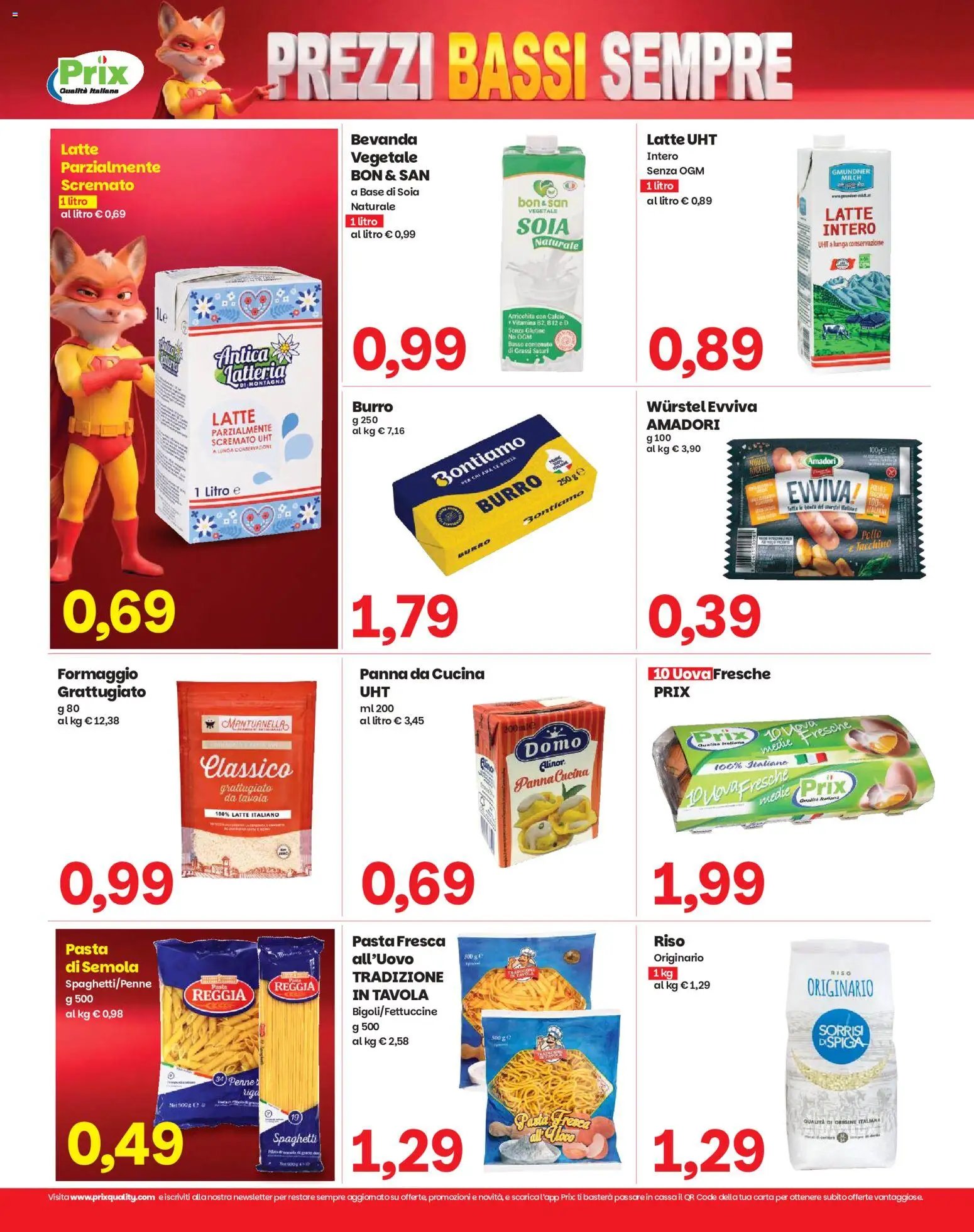 Prix volantino Vo'