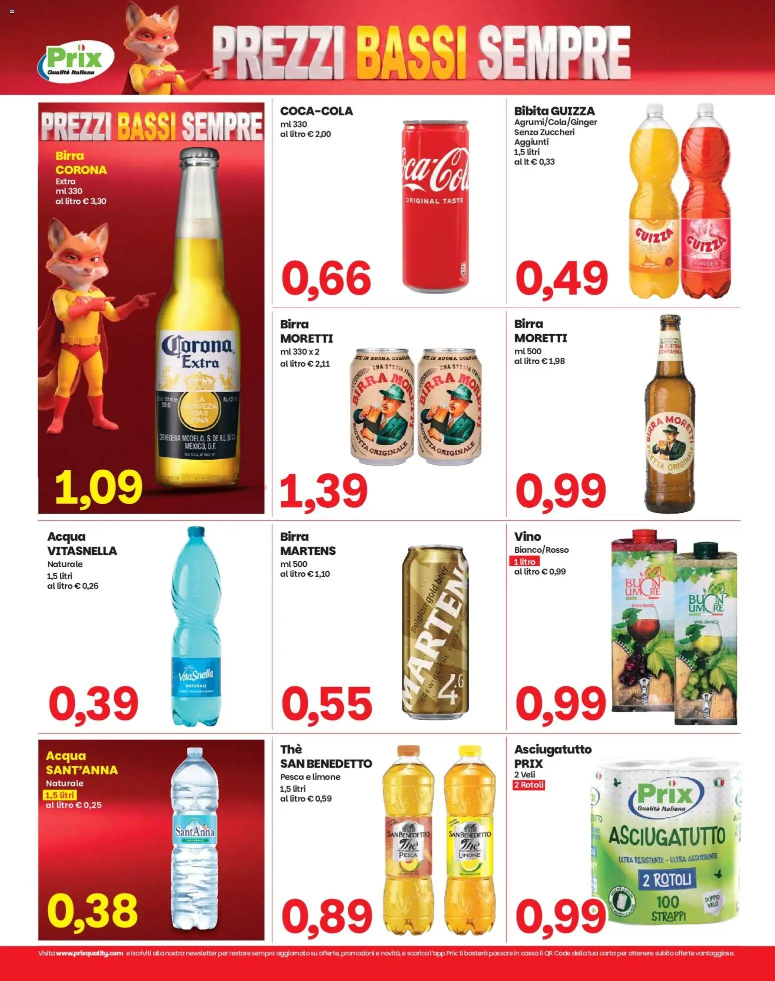 Prix volantino Vo'