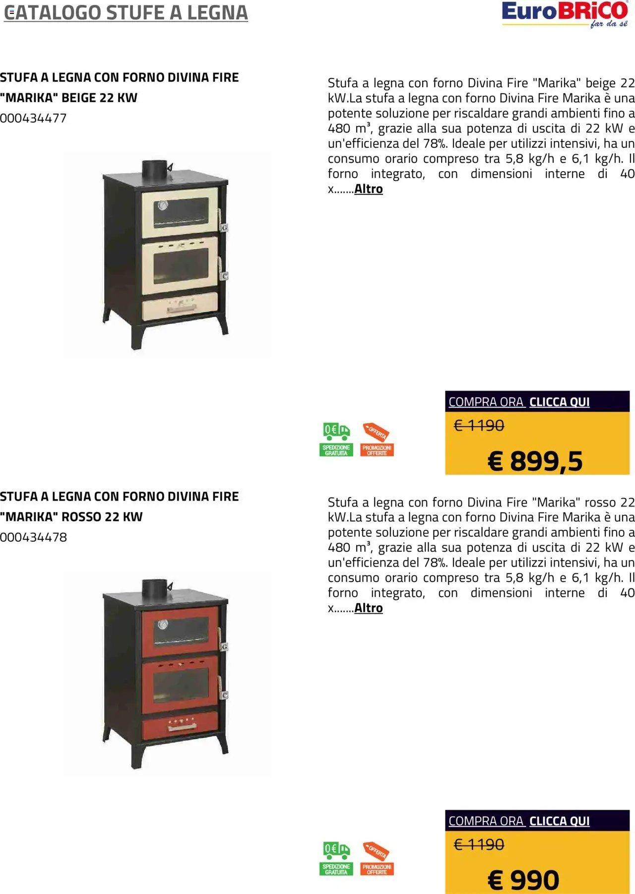 Eurobrico Stufe a Legna catalogo
