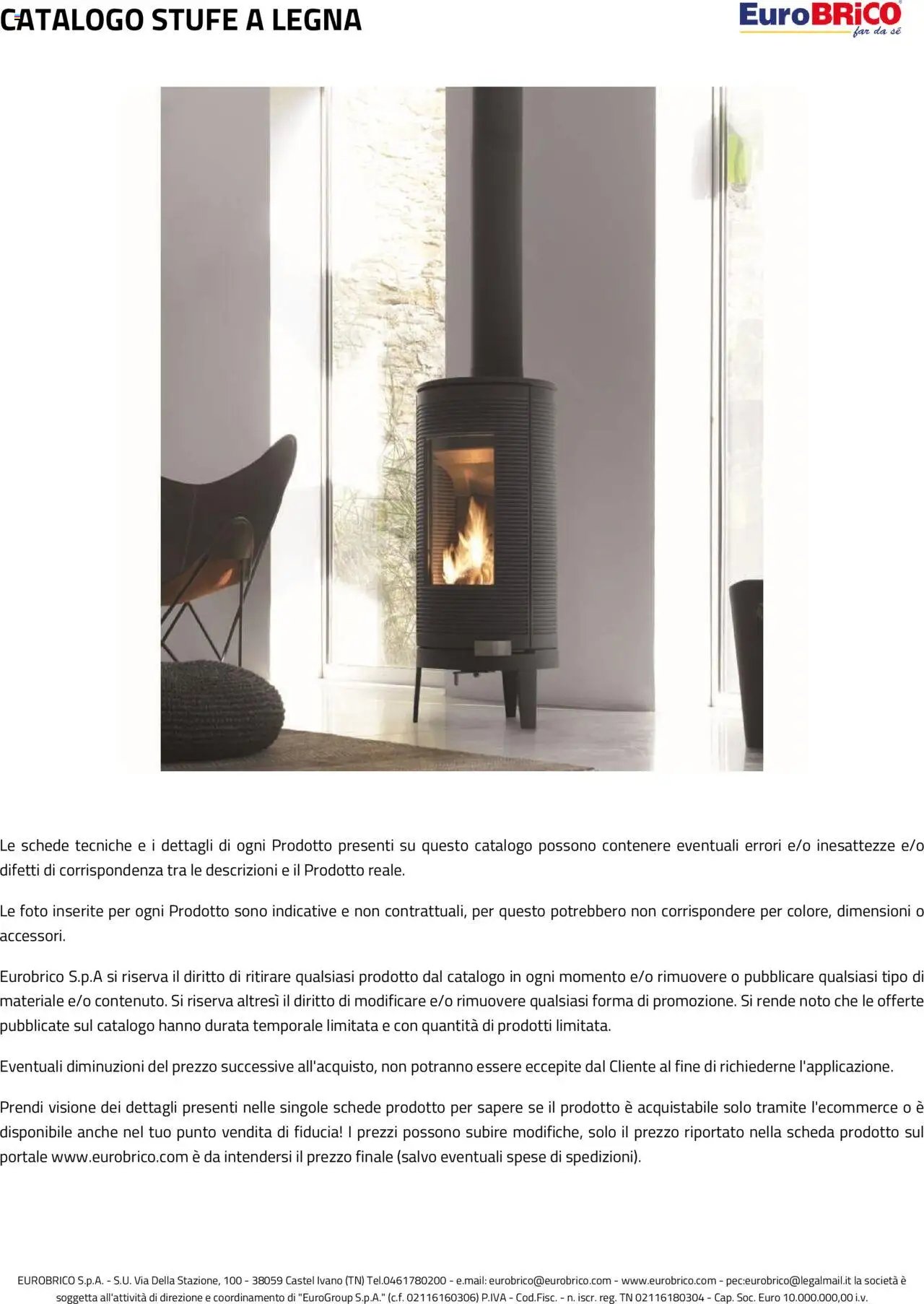Eurobrico Stufe a Legna catalogo