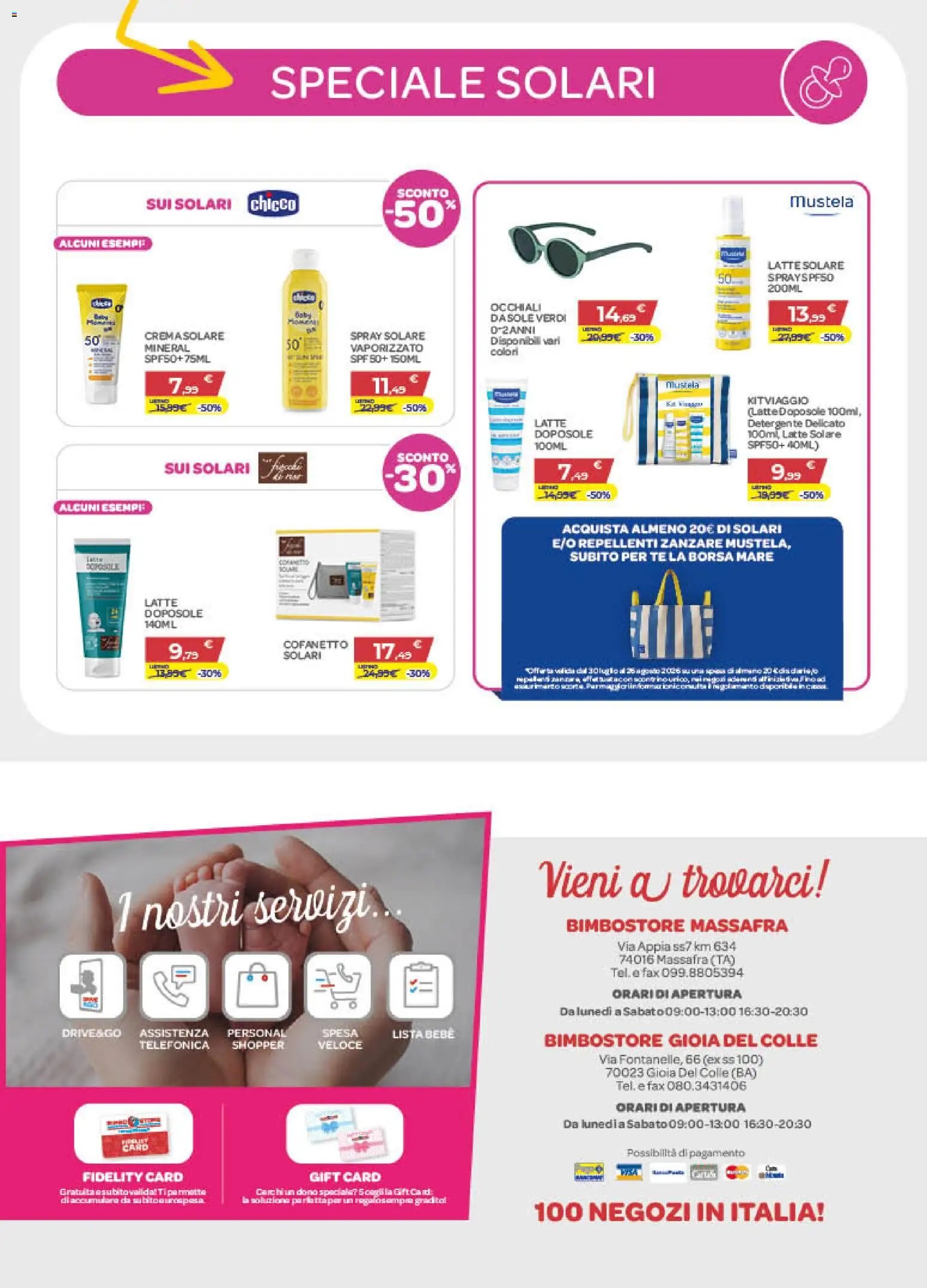 Bimbo store volantino Massafra e Gioia