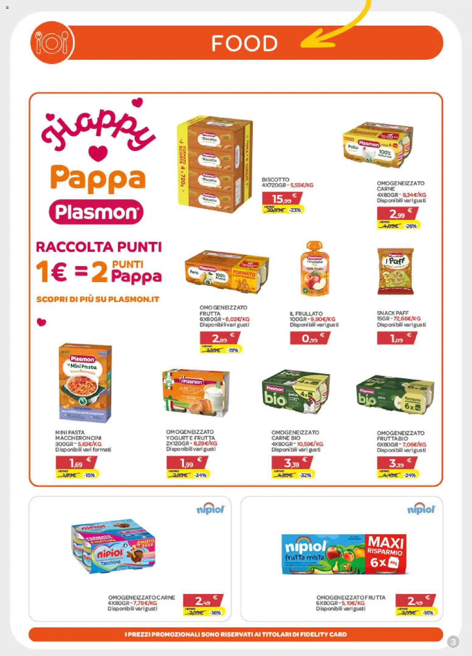 Bimbo store volantino Massafra e Gioia
