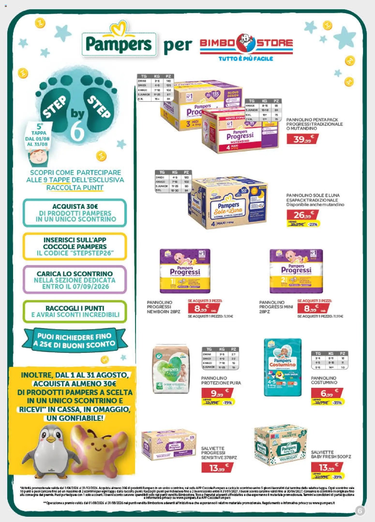 Bimbo store volantino Massafra e Gioia