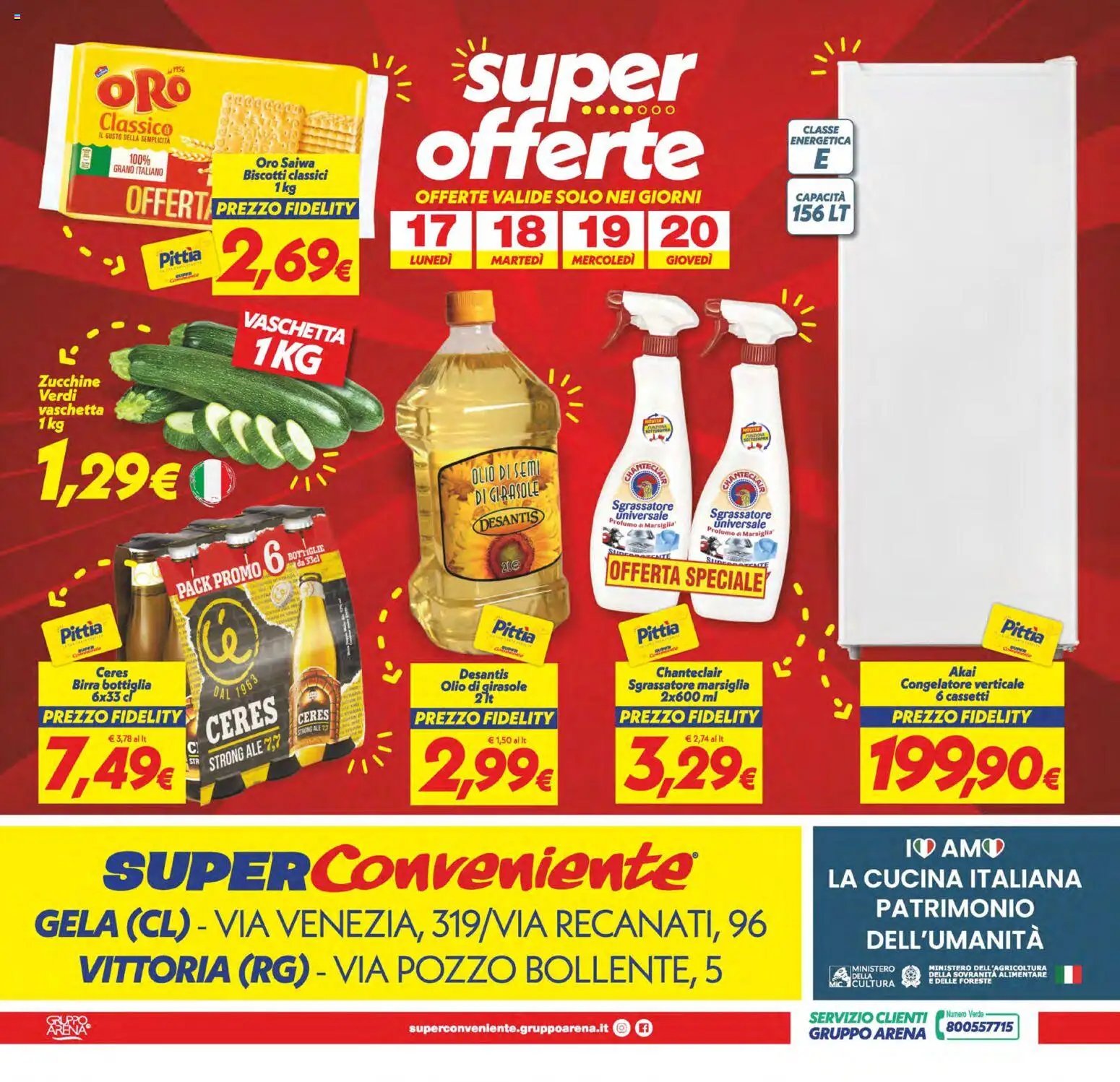SuperConveniente volantino Gela, Vittoria