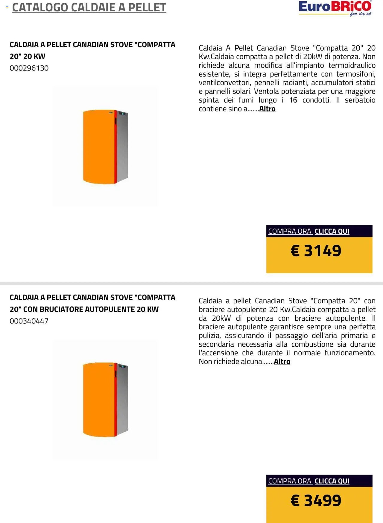 Eurobrico Caldaie catalogo
