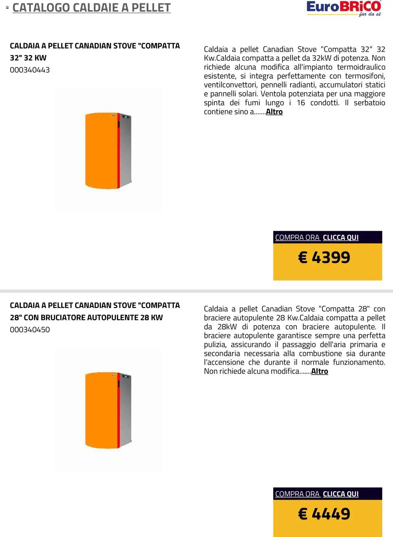 Eurobrico Caldaie catalogo