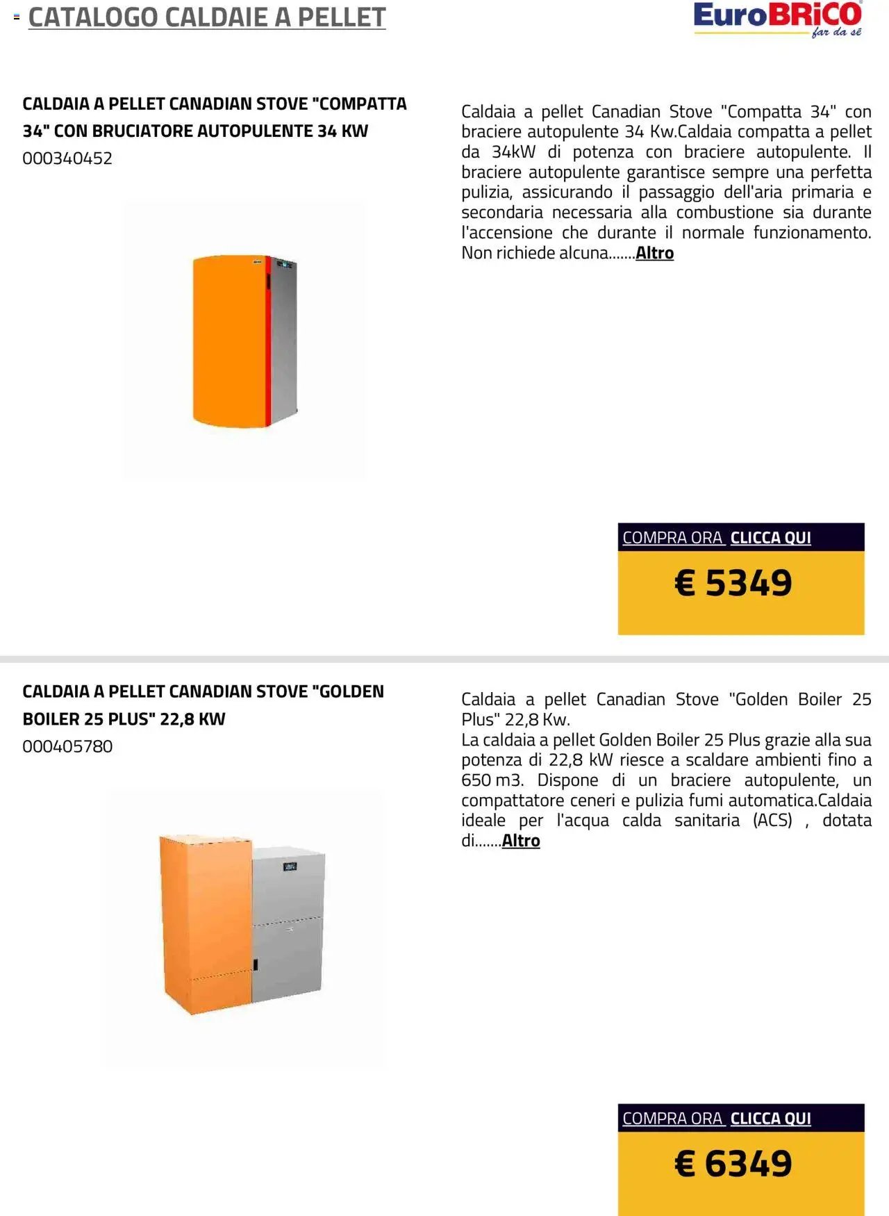 Eurobrico Caldaie catalogo