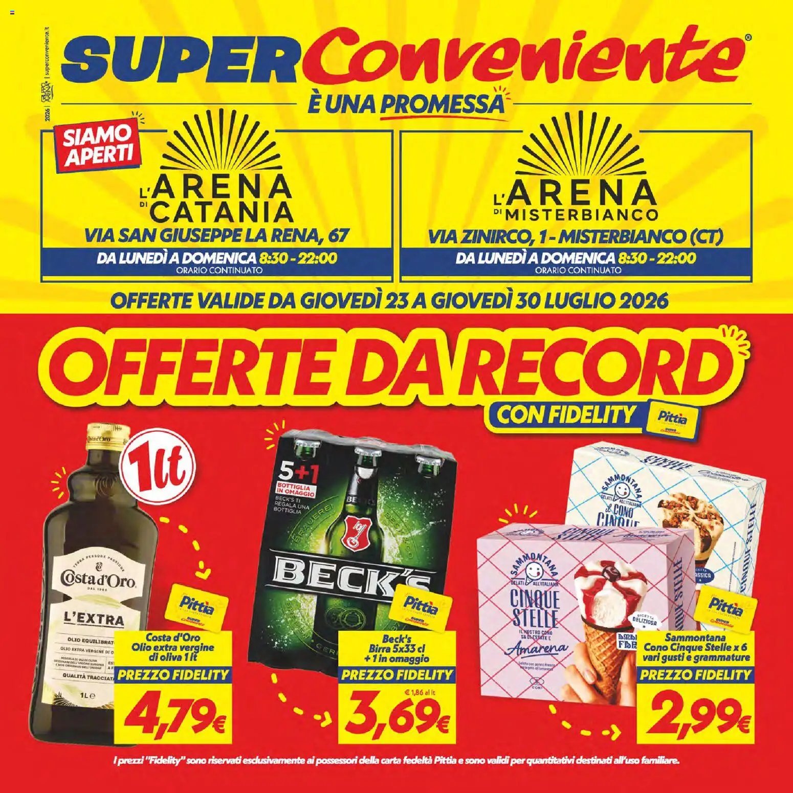 SuperConveniente volantino Catania, Misterbianco