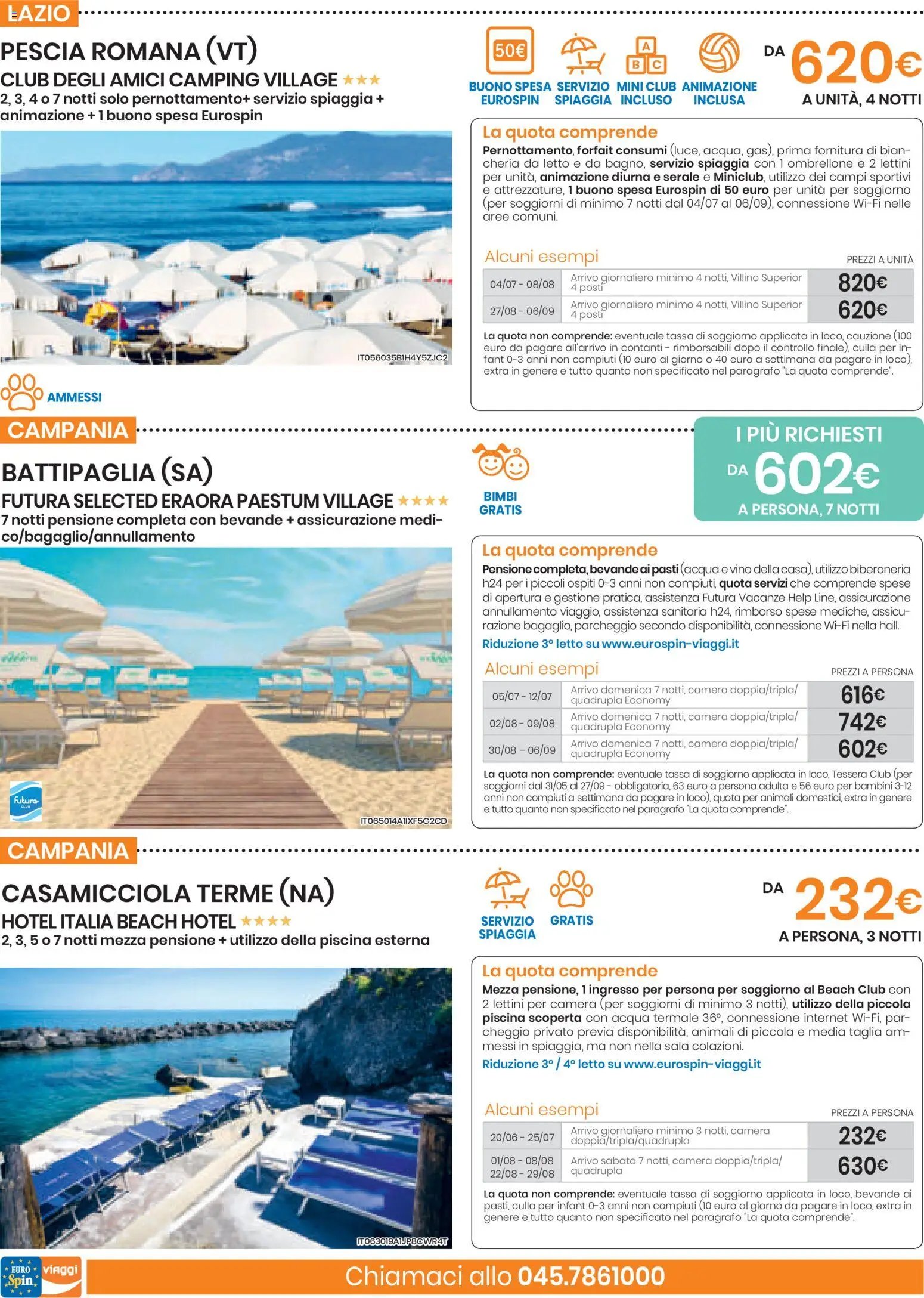 Eurospin volantino Viaggi Sud