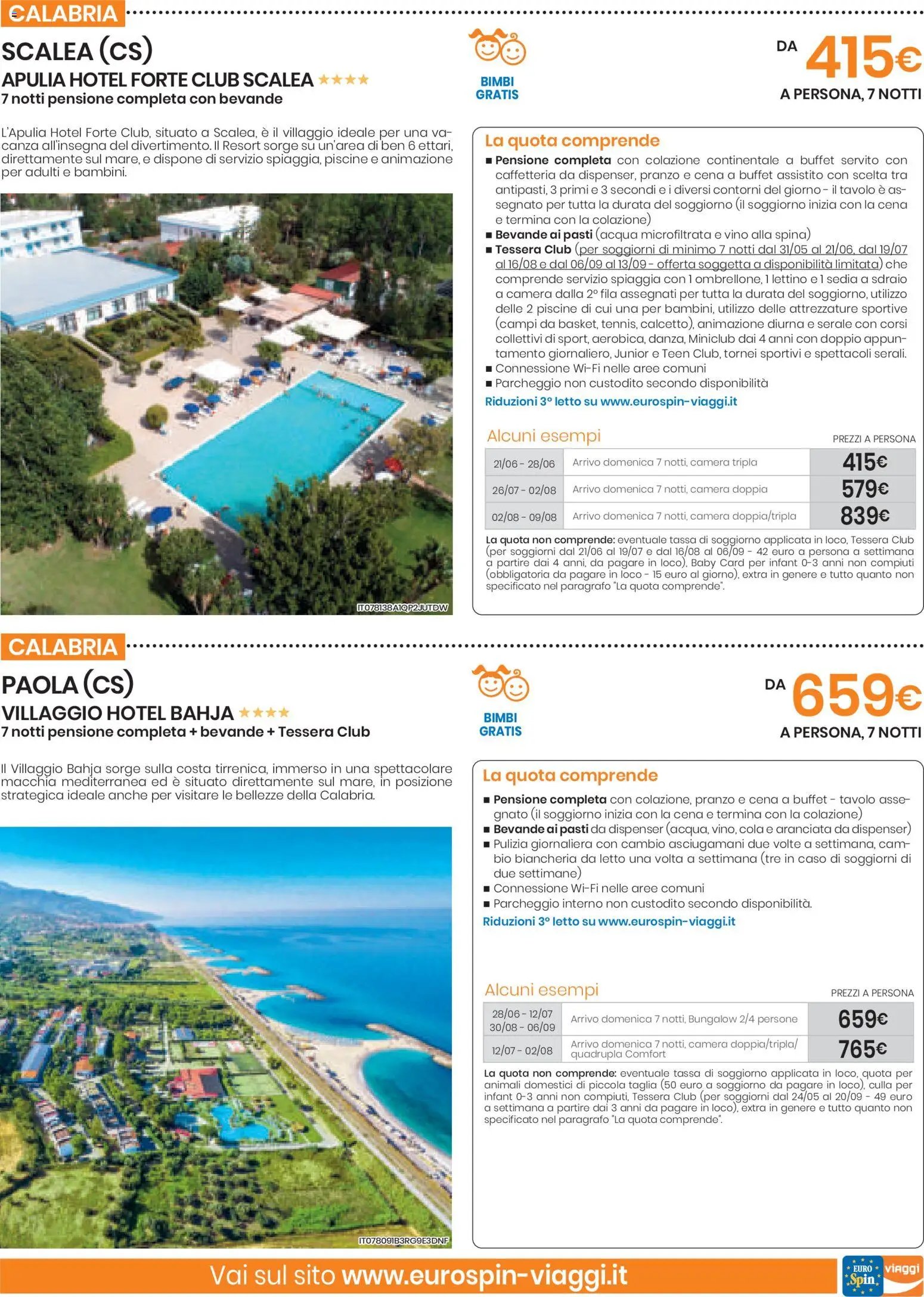 Eurospin volantino Viaggi Sud