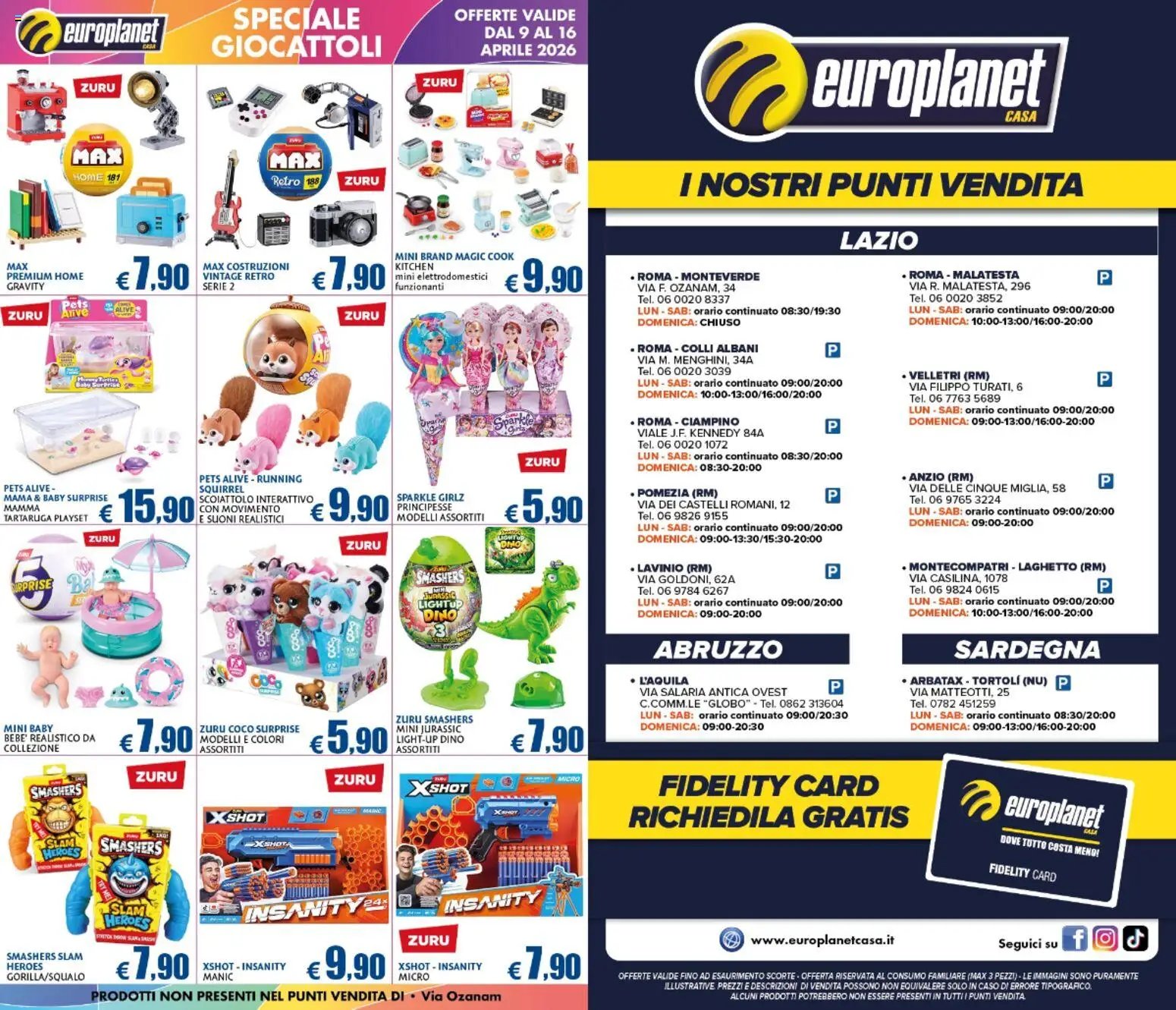 Europlanet Casa volantino (2026-04-09 - 2026-04-19)