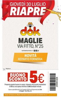 DOK volantino Riapertura Maglie
