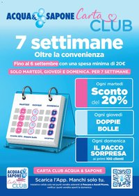 Acqua e Sapone volantino