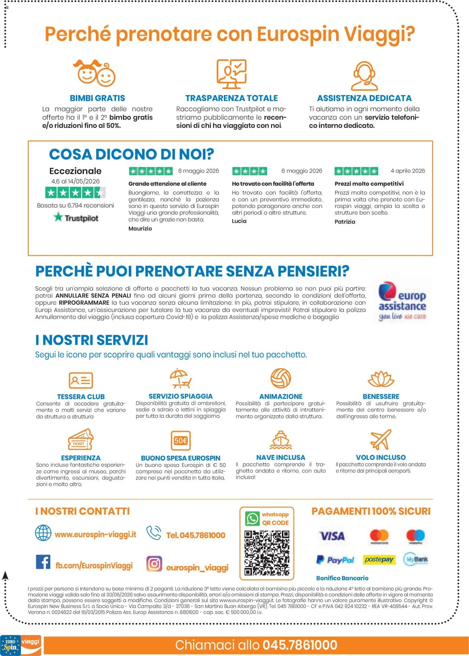 Eurospin volantino Viaggi Nord