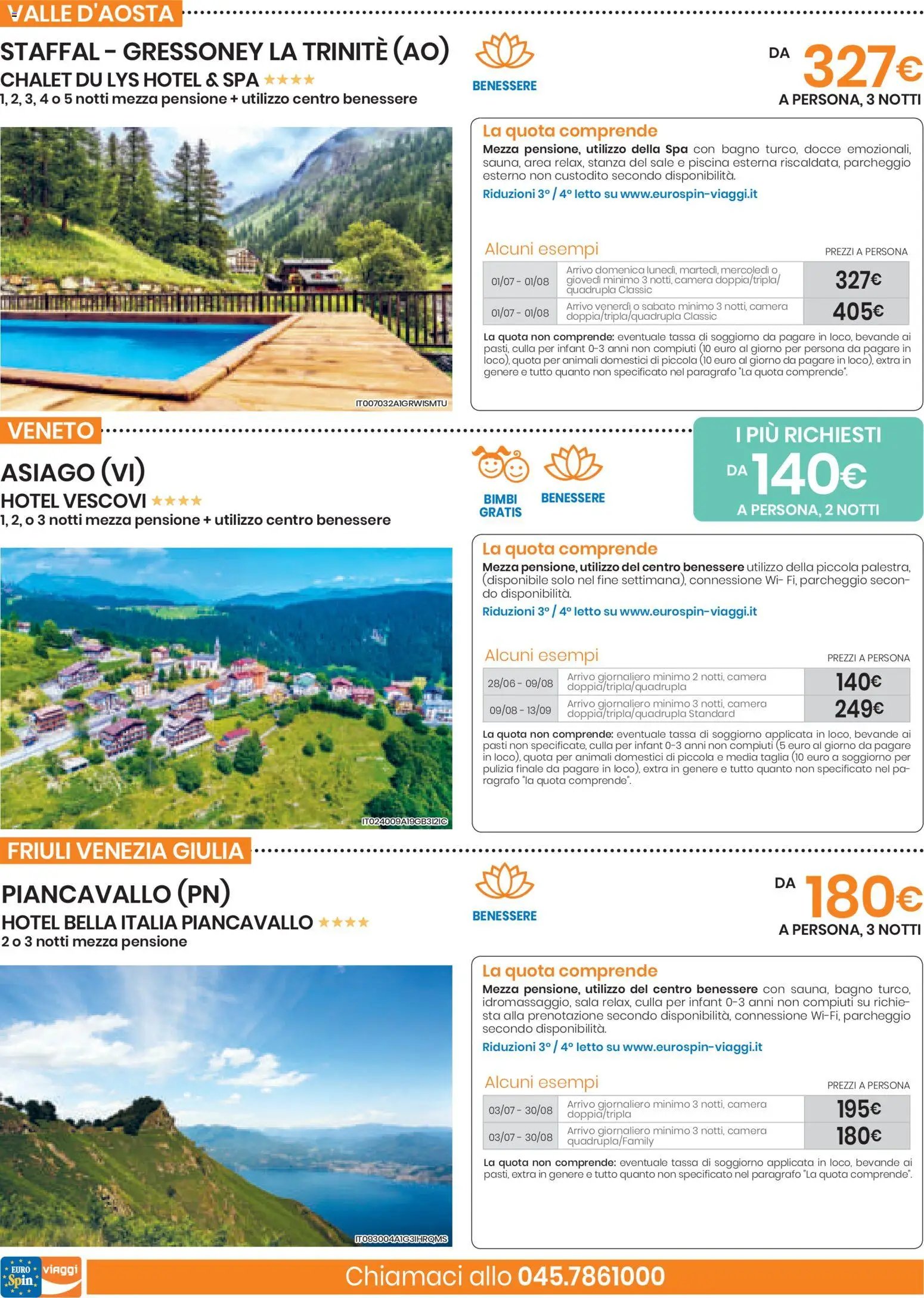 Eurospin volantino Viaggi Nord