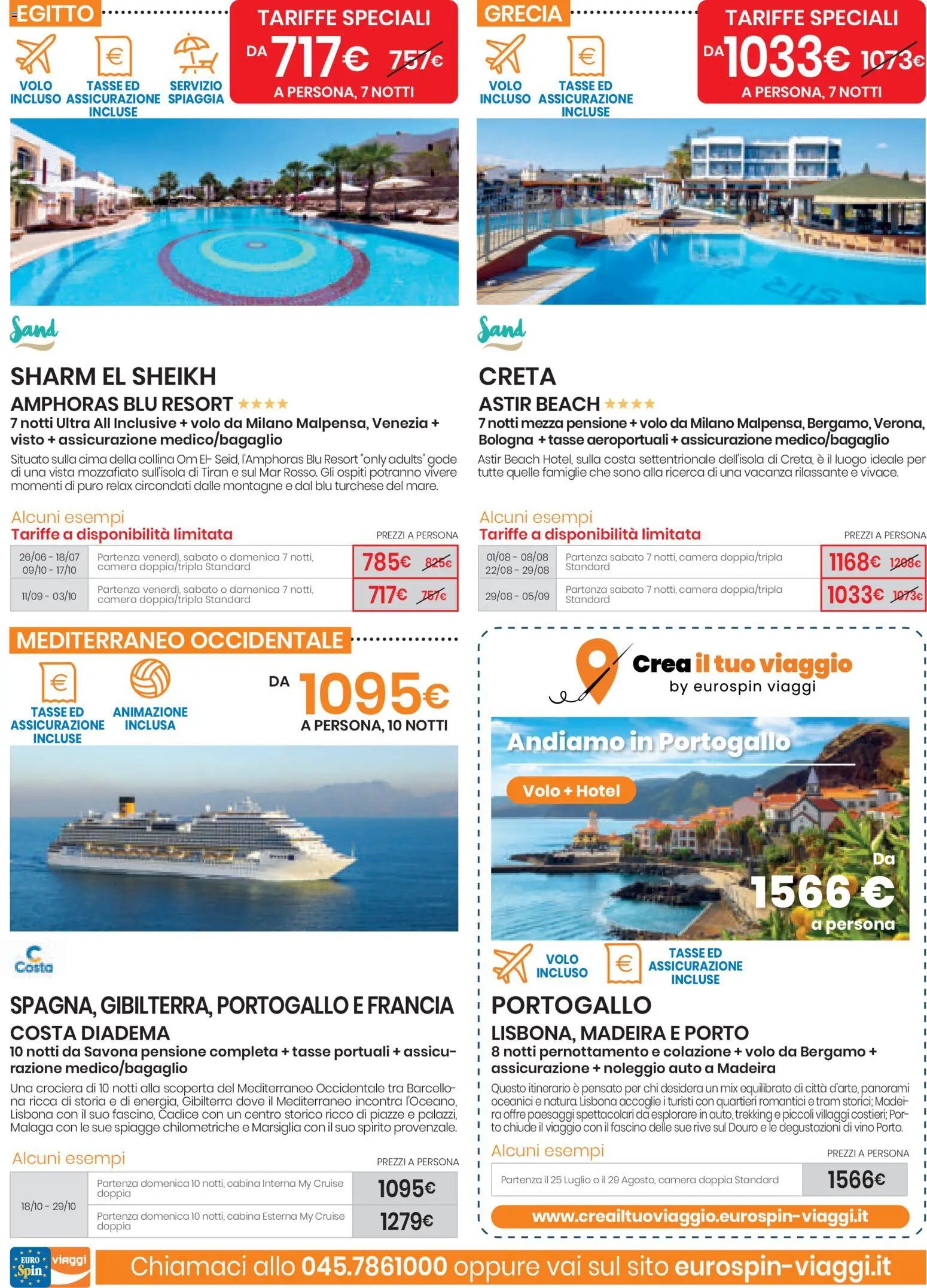 Eurospin volantino Viaggi Nord