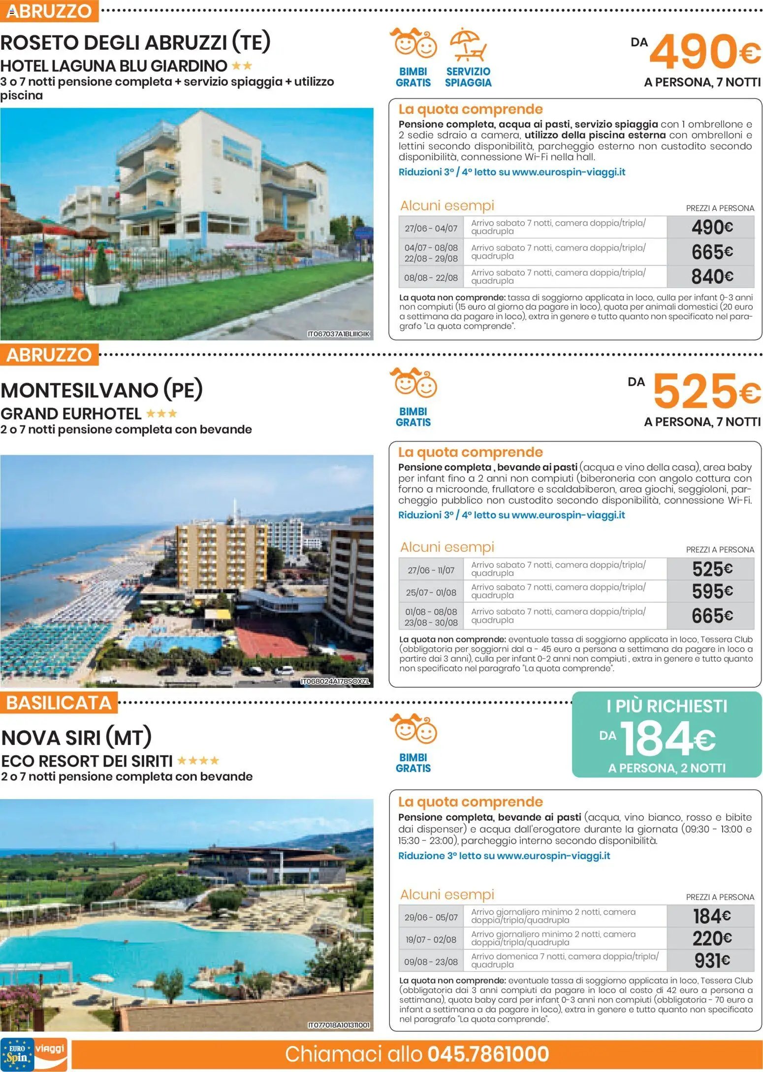Eurospin volantino Viaggi Nord